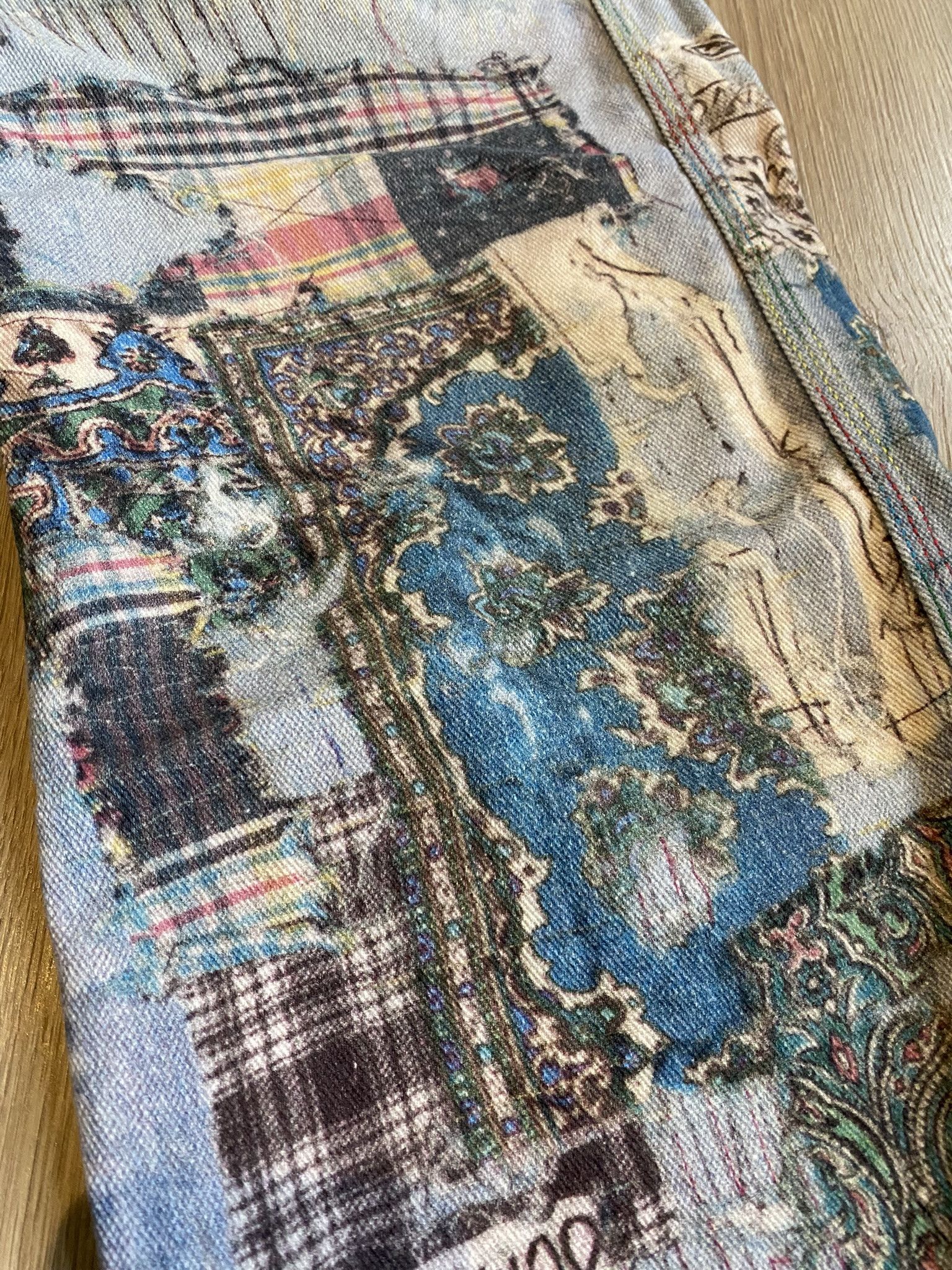 (di)vision × Acne Studios $385 - 31 - Trompe L'oeil Print Jeans Size US 31 - 14 Thumbnail