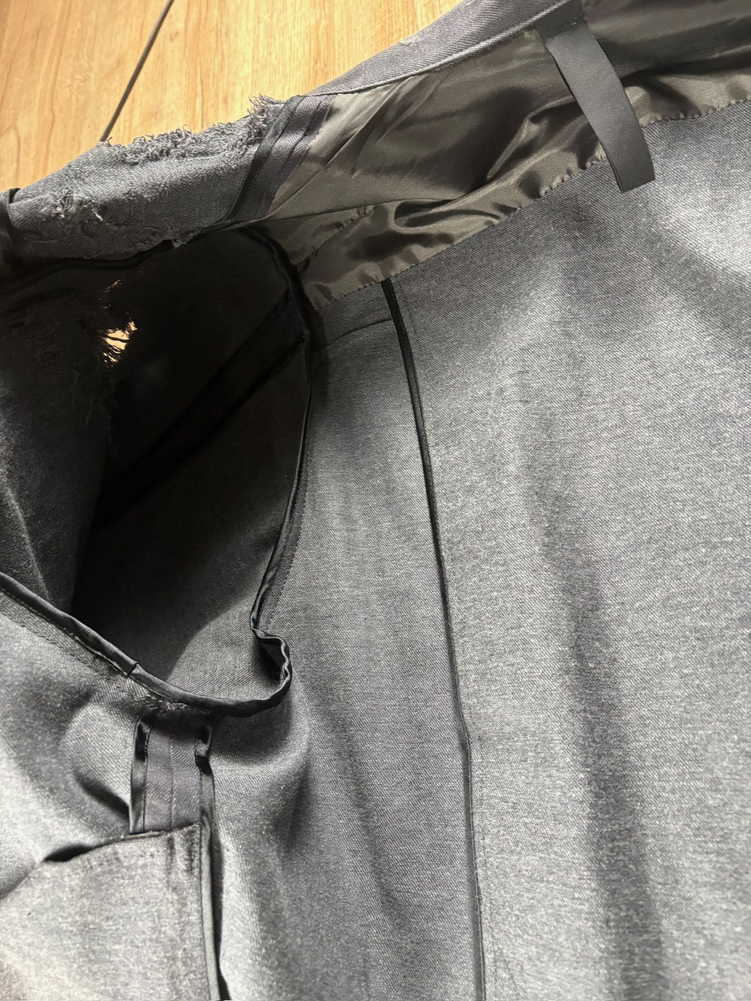 Japanese Brand Shinya Kozuka Oversized Distressed Jacket Charcoal Grey Size US M / EU 48-50 / 2 - 10 Thumbnail