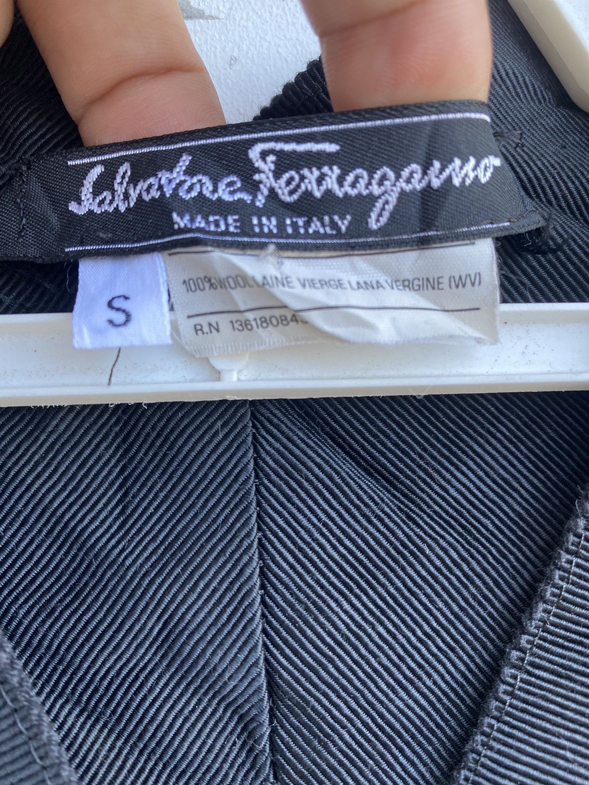 Salvatore Ferragamo × Vintage 90s Salvatore Ferragamo overcoat single button coat jacket Size US S / EU 44-46 / 1 - 6 Thumbnail
