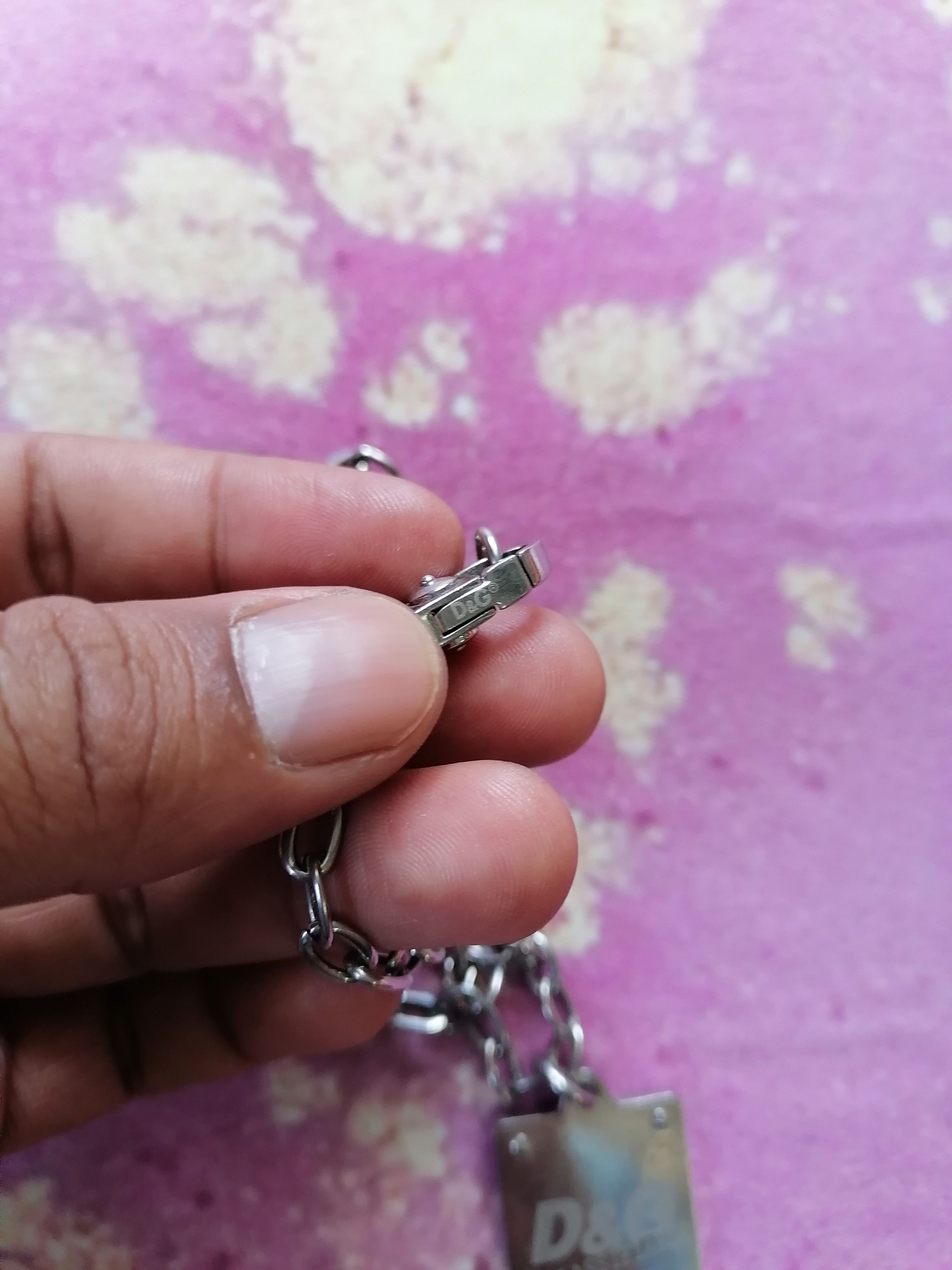 Dolce & Gabbana × Jewelry Dolce & Gabbana Unclassfiable Plate Necklace Size ONE SIZE - 4 Thumbnail