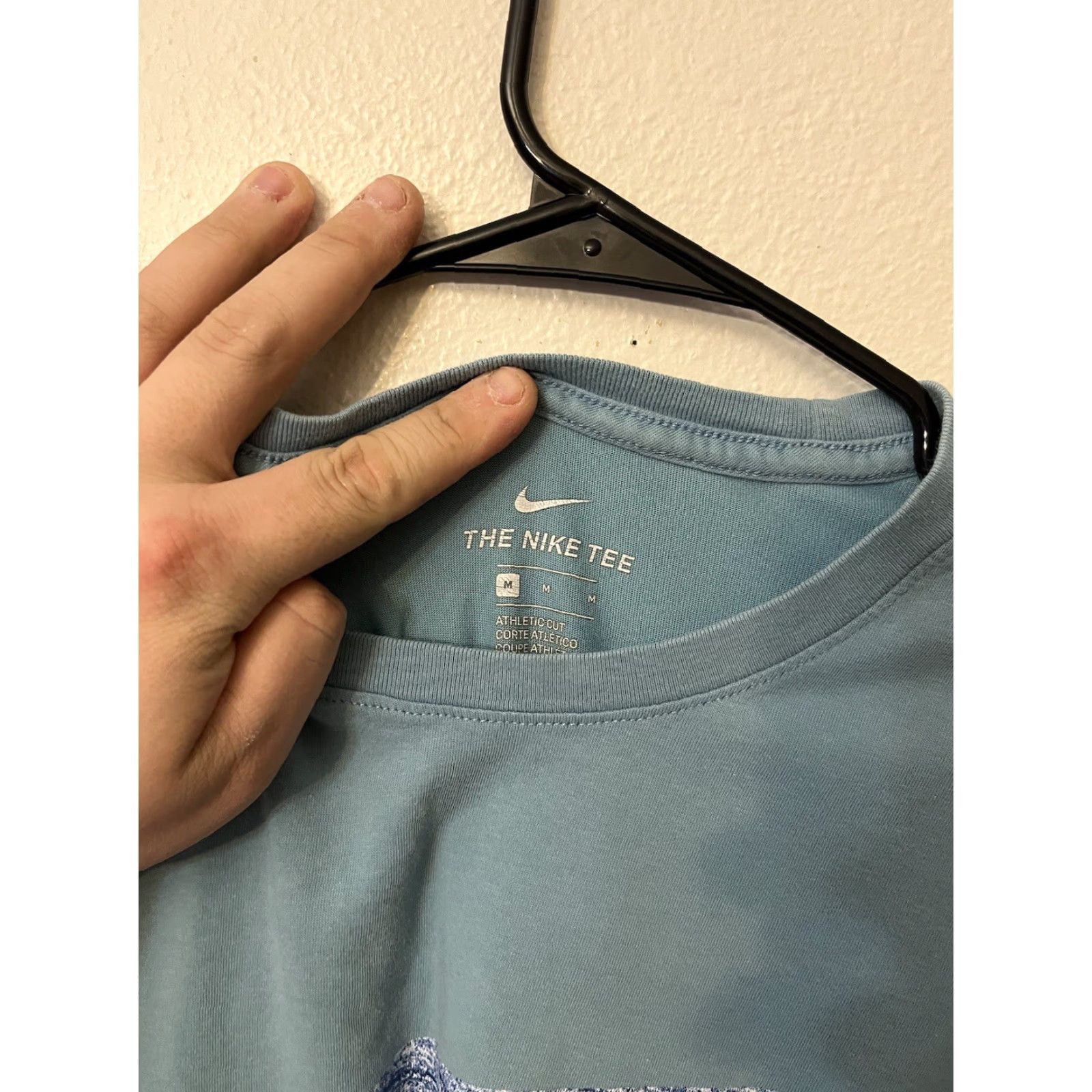 Nike Nike T-Shirt Mens M Blue Short Sleeve Crewneck Logo Dri-Fit Size US M / EU 48-50 / 2 - 2 Thumbnail