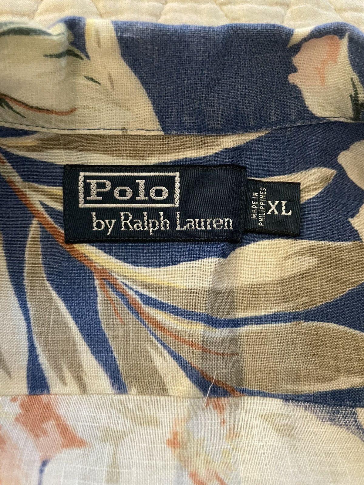 Polo Ralph Lauren × Vintage Floral Print Linen Camp Shirt Size US XL / EU 56 / 4 - 3 Thumbnail