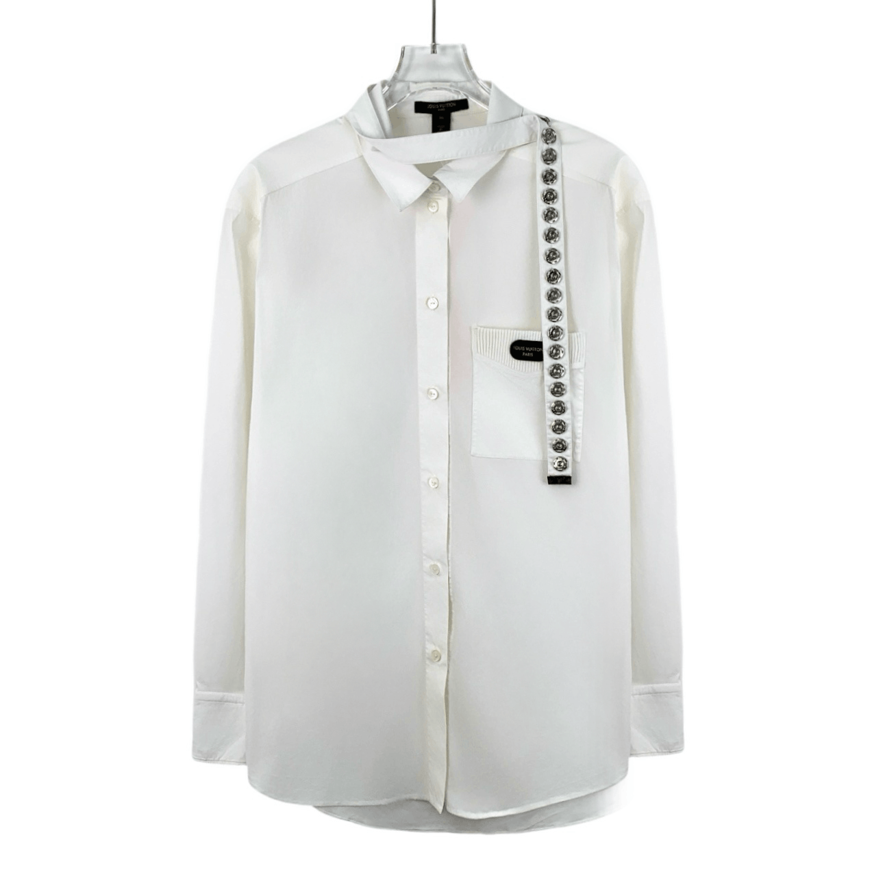 Louis Vuitton Louis Vuitton White Cotton Button-Up Shirt (Size S) Size XS / US 0-2 / IT 36-38 - 1 Thumbnail