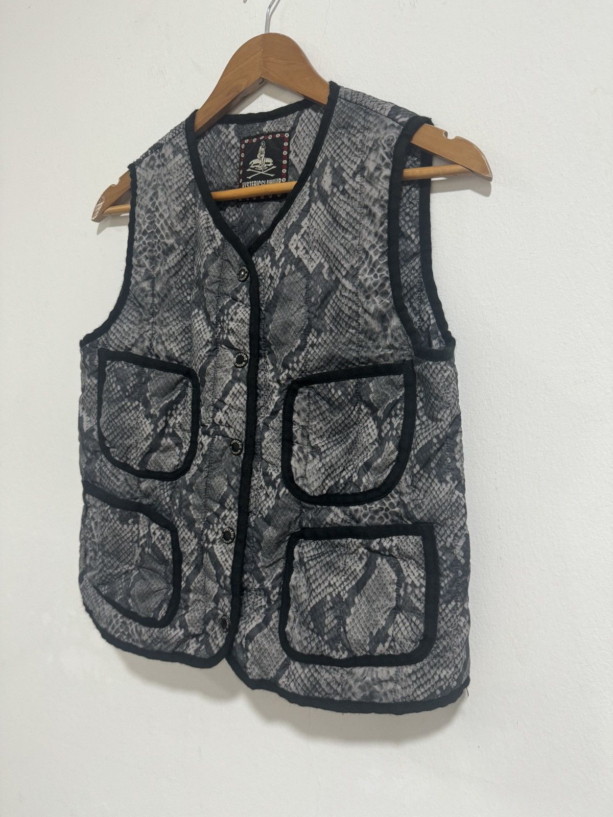Hysteric Glamour × Japanese Brand × Vintage Hysteric Glamour Snake Skin Design Primaloft Vest Size US S / EU 44-46 / 1 - 5 Thumbnail
