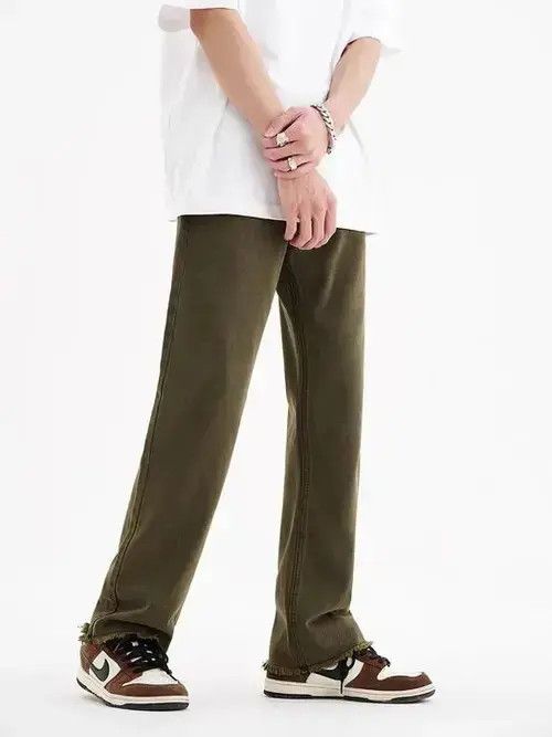 Japanese Brand × Jean Vintage Matcha Green Water Wash Jeans Size US 33 - 4 Thumbnail