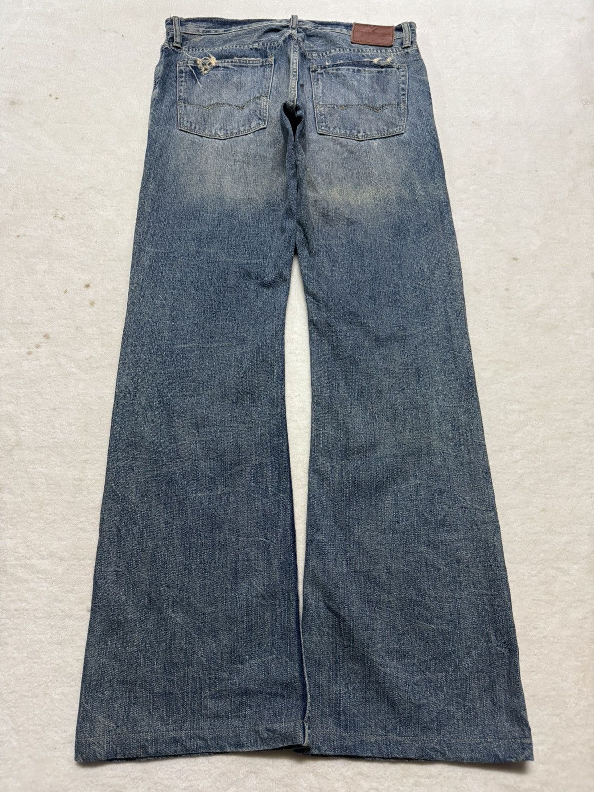 American Eagle Outfitters VINTAGE 2000s AMERICAN EAGLE WHISKER LOW RISE SLIM BOOT Size US 34 / EU 50 - 9 Thumbnail