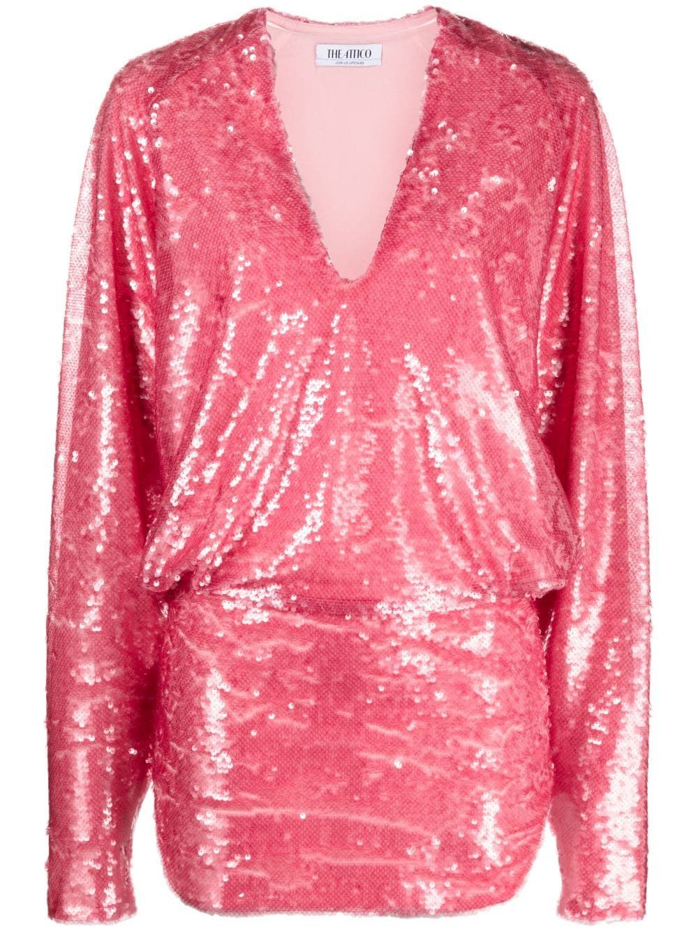 The Attico GAEL SEQUINED MINI DRESS Size S / US 4 / IT 40 - 1 Thumbnail