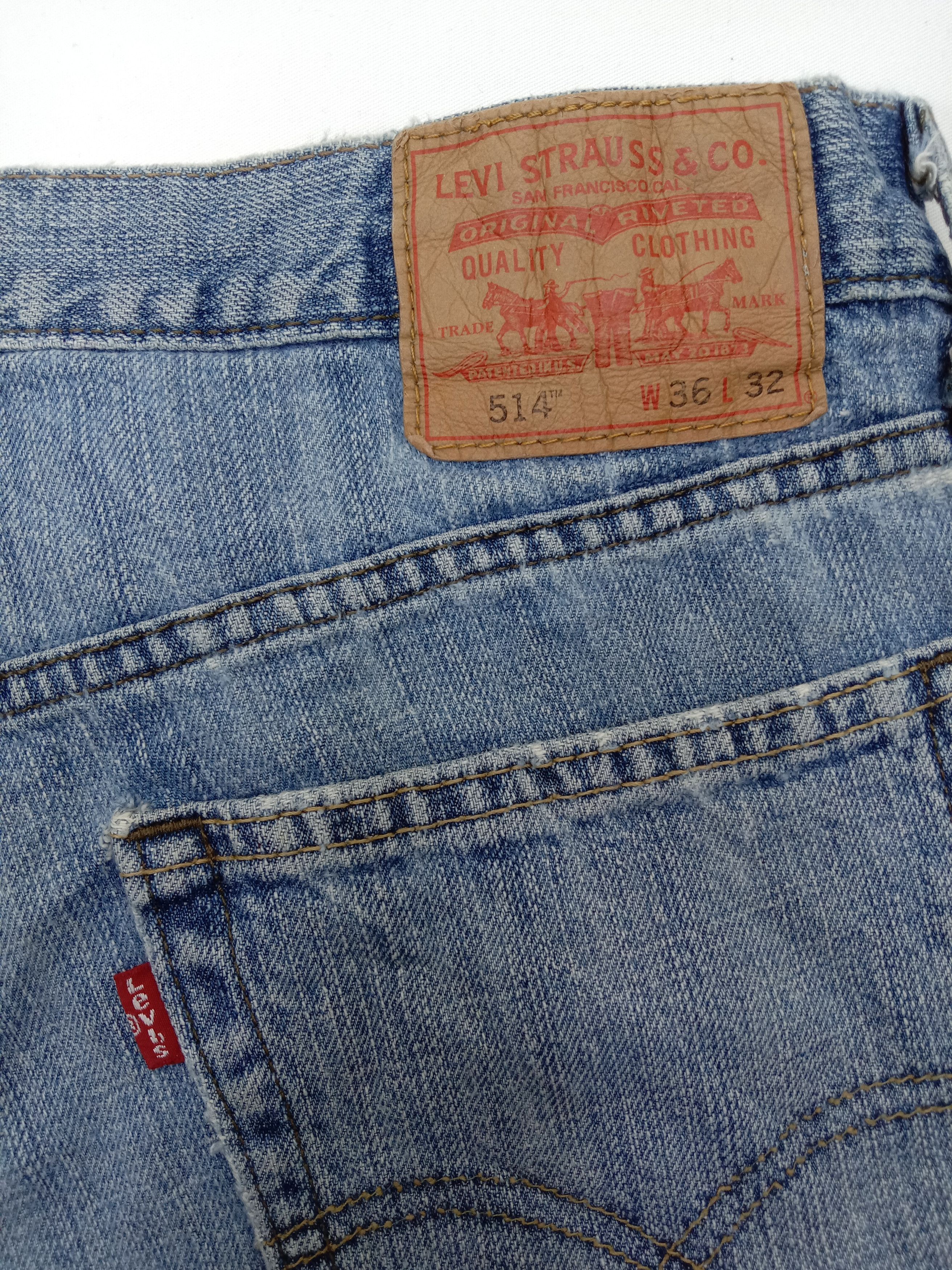 Levi's Vintage Levi's 514 Jeans Blue Wash Denim Size US 36 / EU 52 - 13 Thumbnail