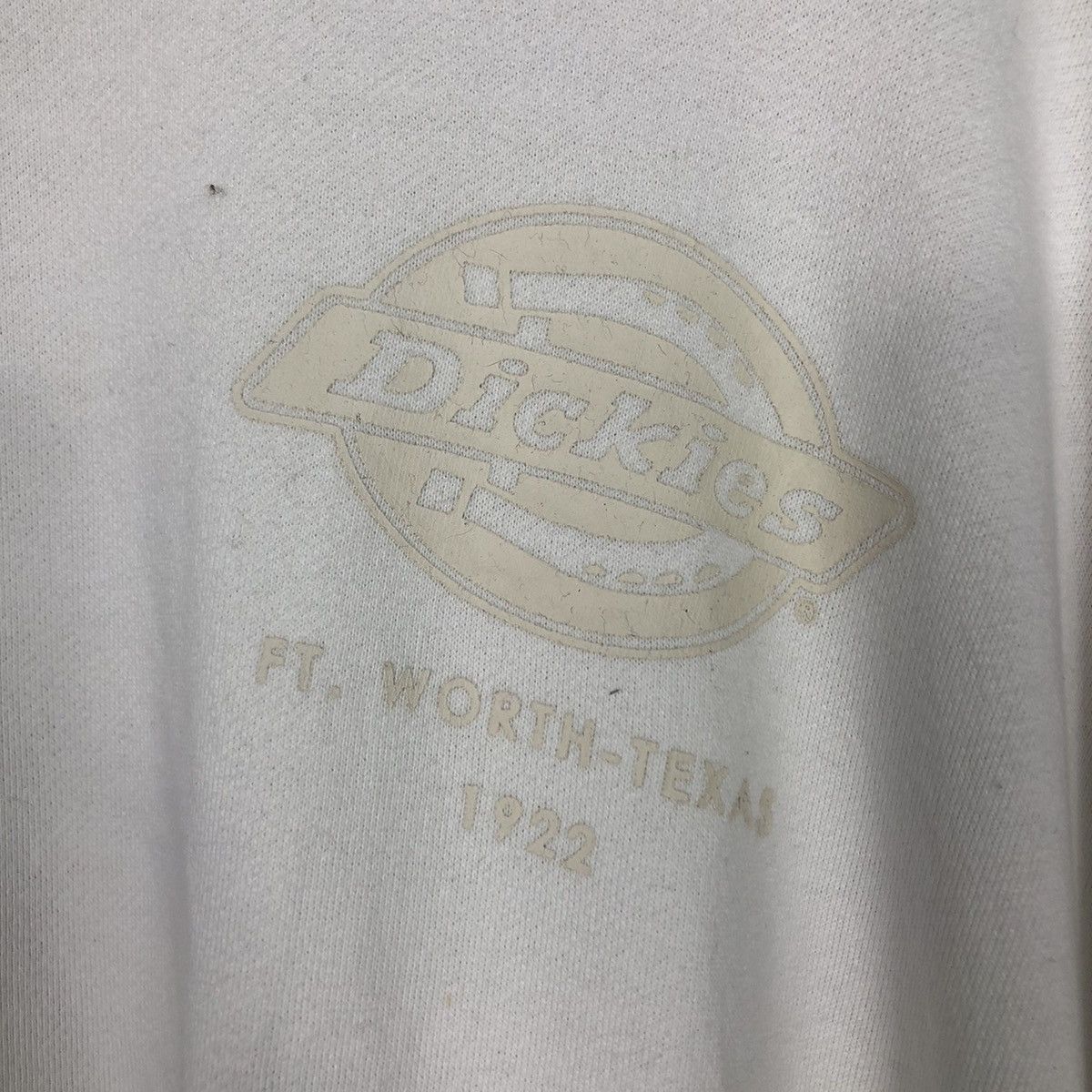 Japanese Brand × Vintage 📌Vintage Sweatshirt Rich White Dickies Worker Big Logo Size US L / EU 52-54 / 3 - 13 Thumbnail