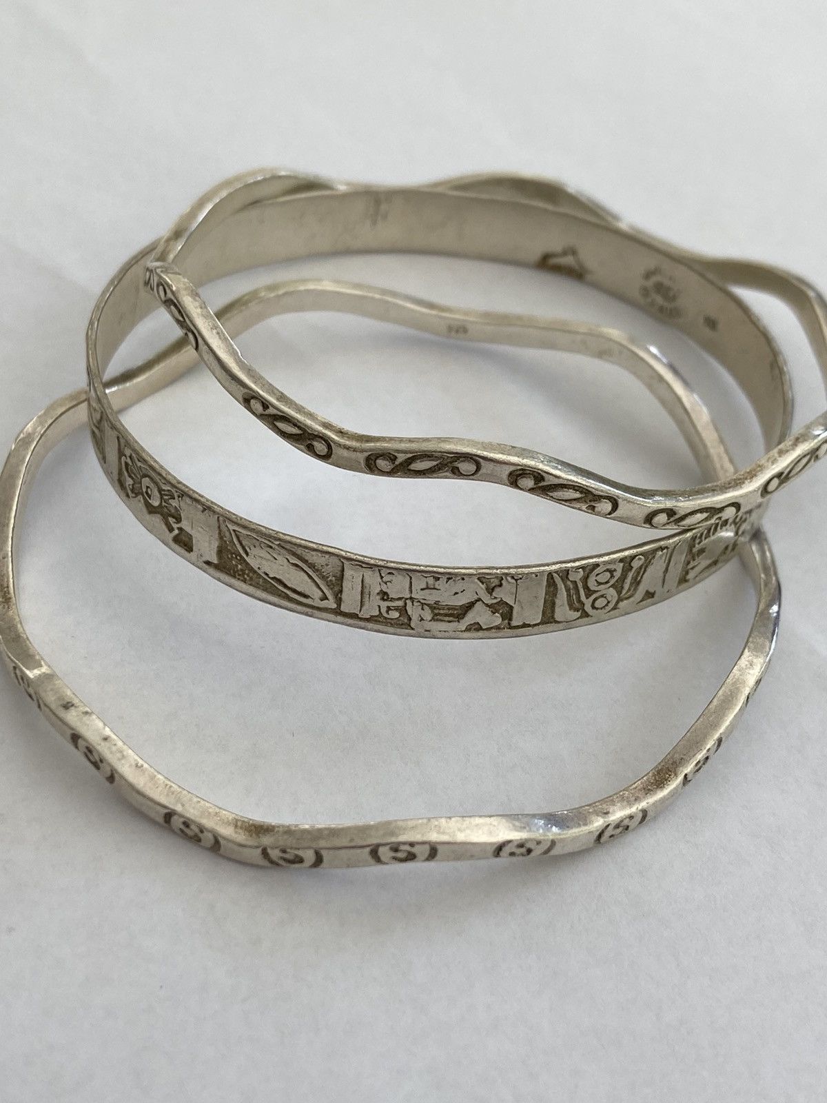 Other .925 sterling silver 3 pieces bracelets. Size ONE SIZE - 7 Thumbnail