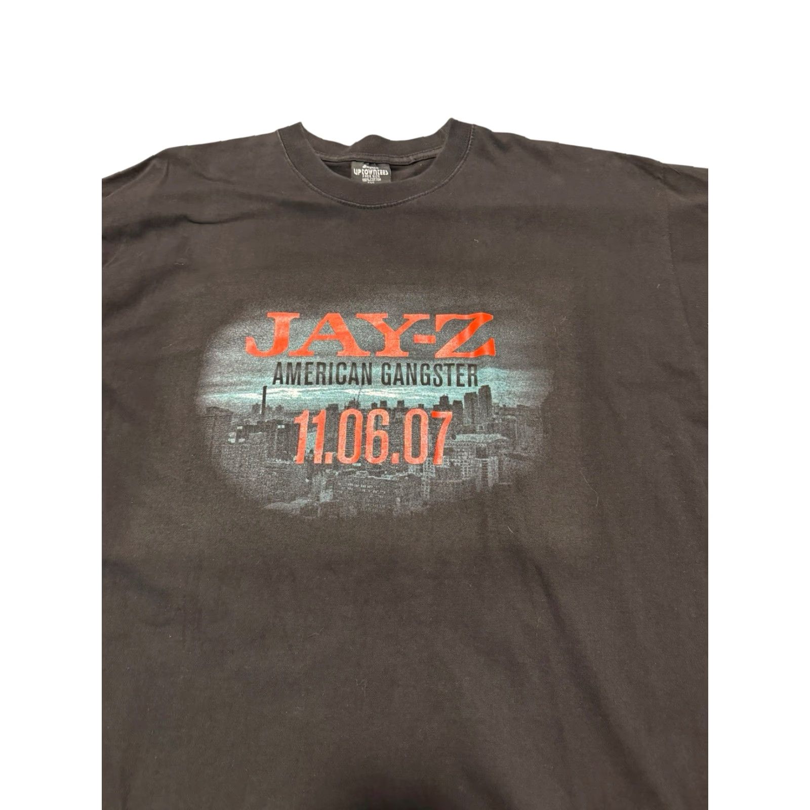 Fruit Of The Loom VINTAGE Jay-Z American Gangster Promo T-Shirt 2XL Album Tracklist Rap Tee 2007 Size US XXL / EU 58 / 5 - 3 Thumbnail