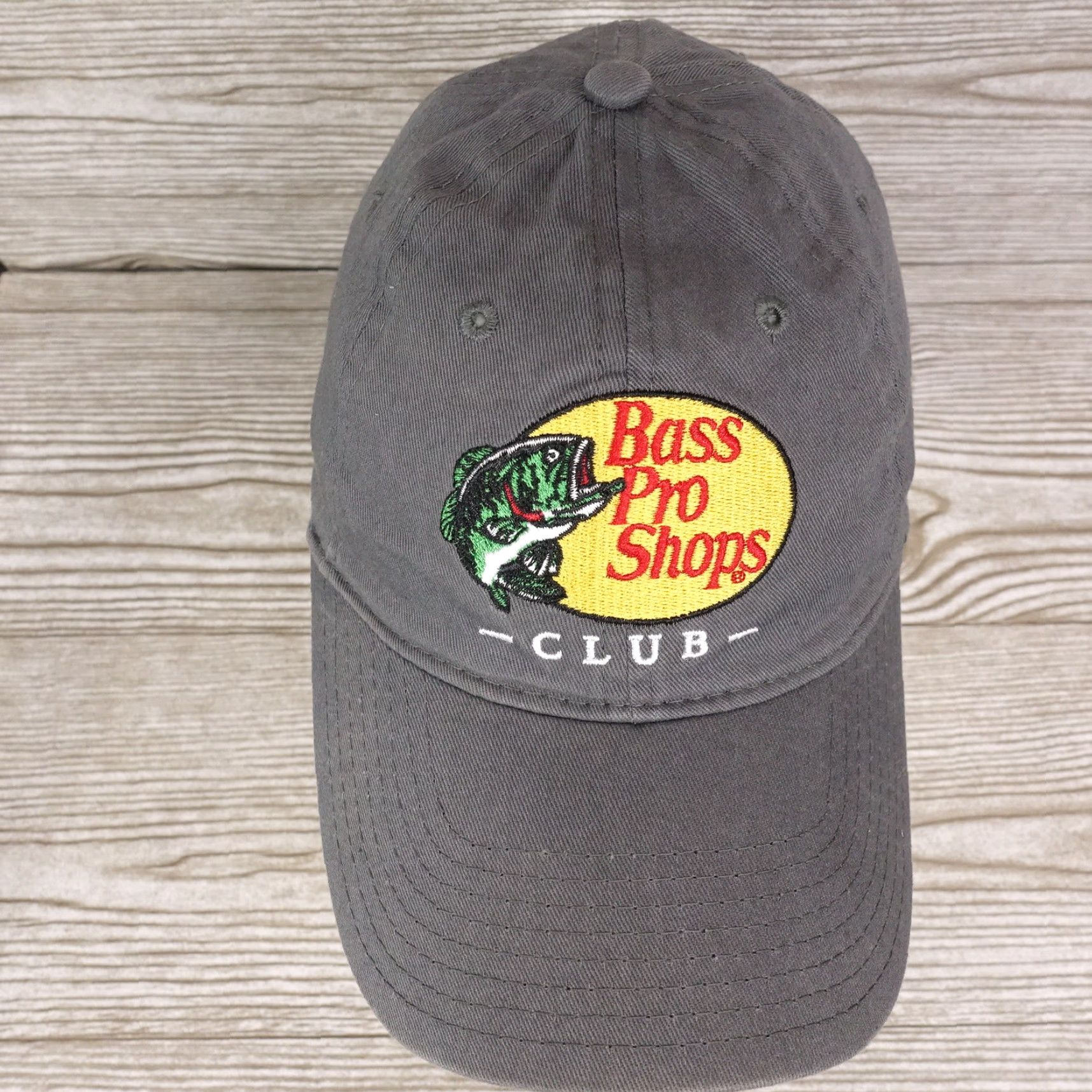 Bass Pro Shops Bass Pro Shops Hat Unisex Adult Adjustable Gray Strapback Cap Size ONE SIZE - 3 Thumbnail