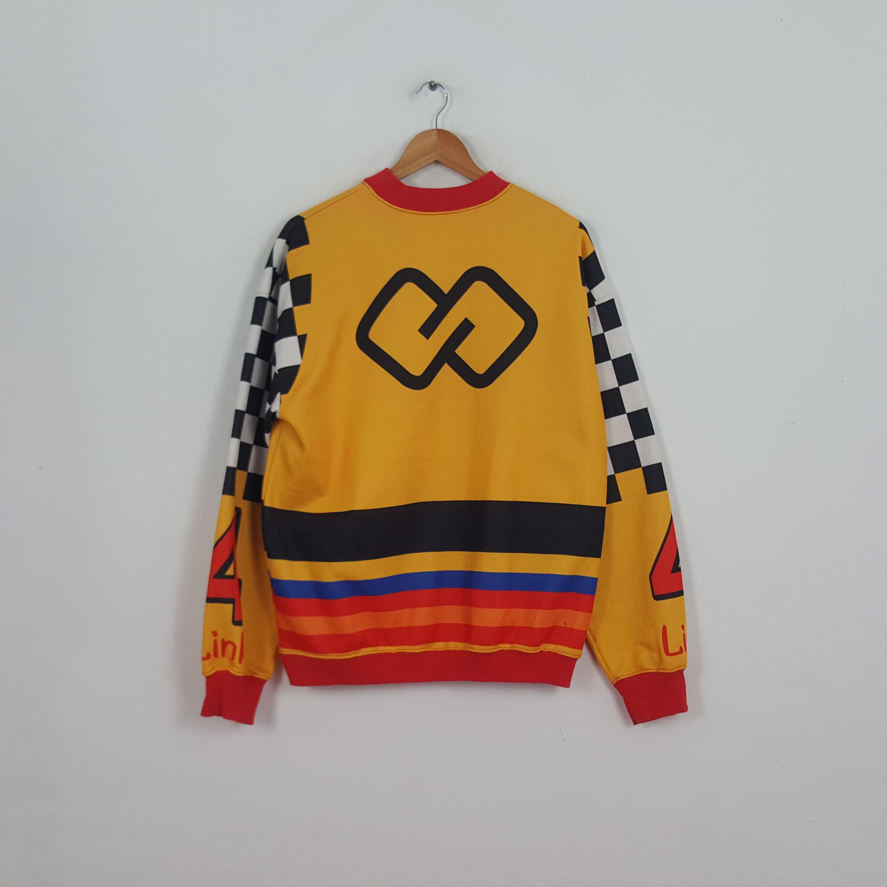 Japanese Brand × Vintage Vintage KTT 555 Film Link Racing Japanese Team Sweatshirt Size US L / EU 52-54 / 3 - 3 Thumbnail