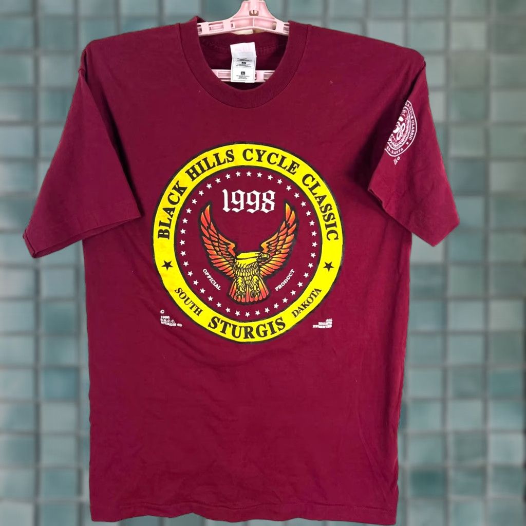 Vintage VINTAGE Sturgis 1998 Motorcycle Rally T-Shirt Mens L Red Graphic Print Crew Neck Size US L / EU 52-54 / 3 - 1 Thumbnail