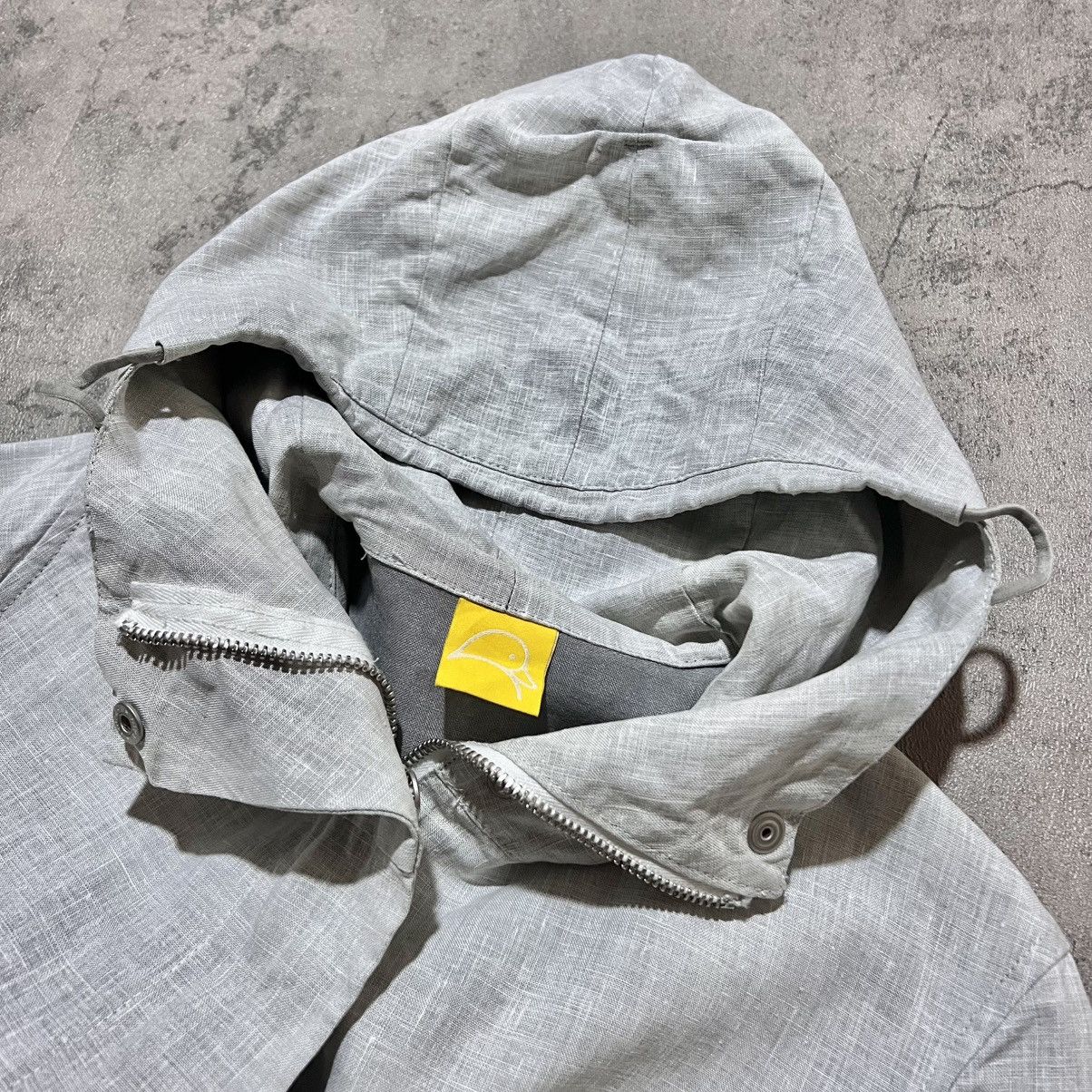 Mandarina Duck Technical Aluminum Linen Hooded Jacket Arcteryx Gorp Style Size US XXS / EU 40 - 3 Thumbnail