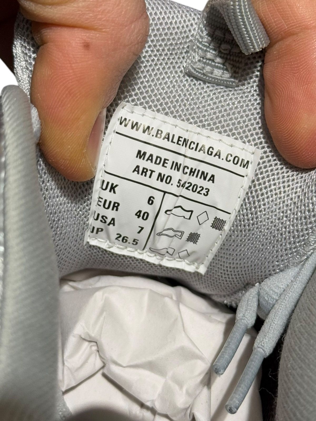 Balenciaga Silver Metallic Track Sneaker Runner Size US 7 / EU 40 - 6 Thumbnail
