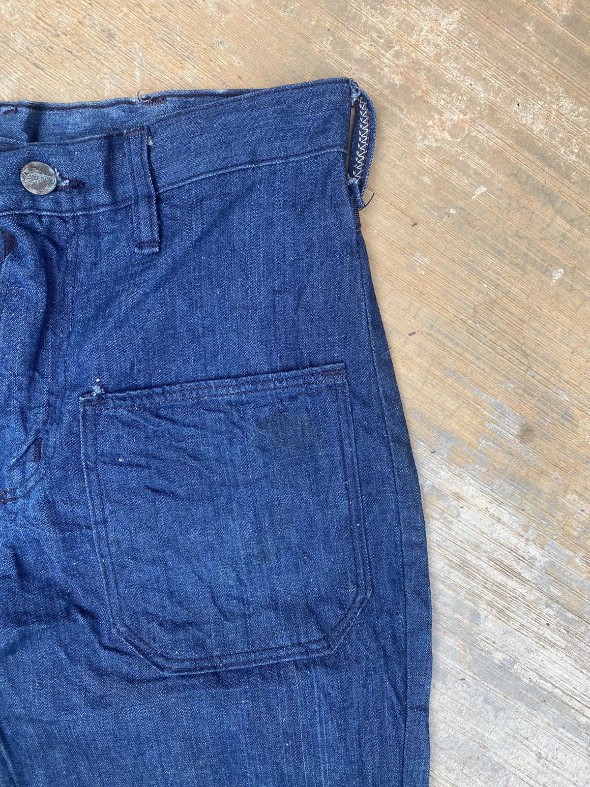 Vintage Vintage Maverick Flare Denim Size 27" / US 4 / IT 40 - 4 Thumbnail