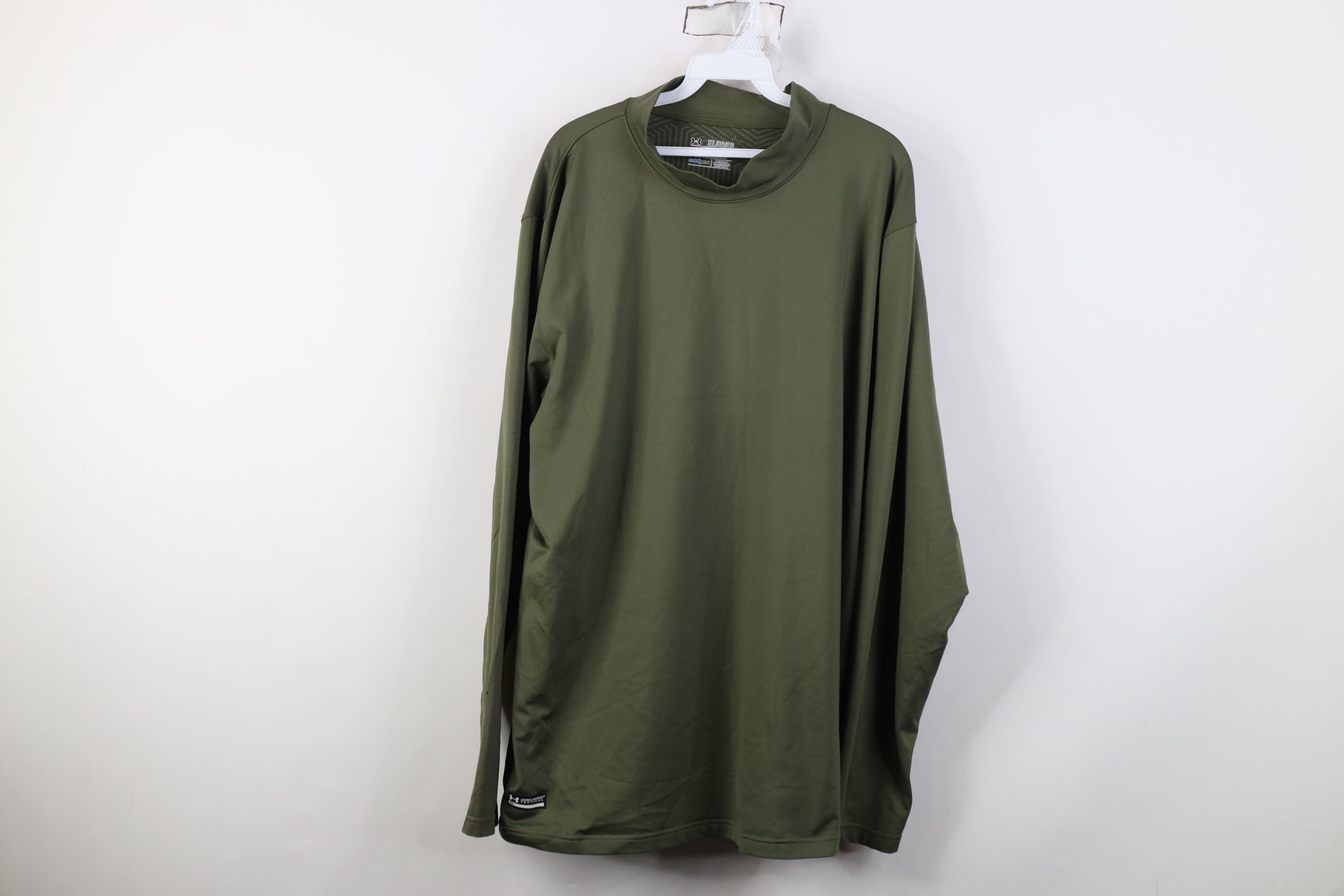 Under Armour Under Armour ColdGear Compression Mock Neck T-Shirt Green Size US XXL / EU 58 / 5 - 1 Thumbnail