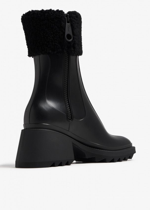 Chloe o1loc1c1024 Ankle Boots in Black Size US 5 / IT 35 - 3 Thumbnail