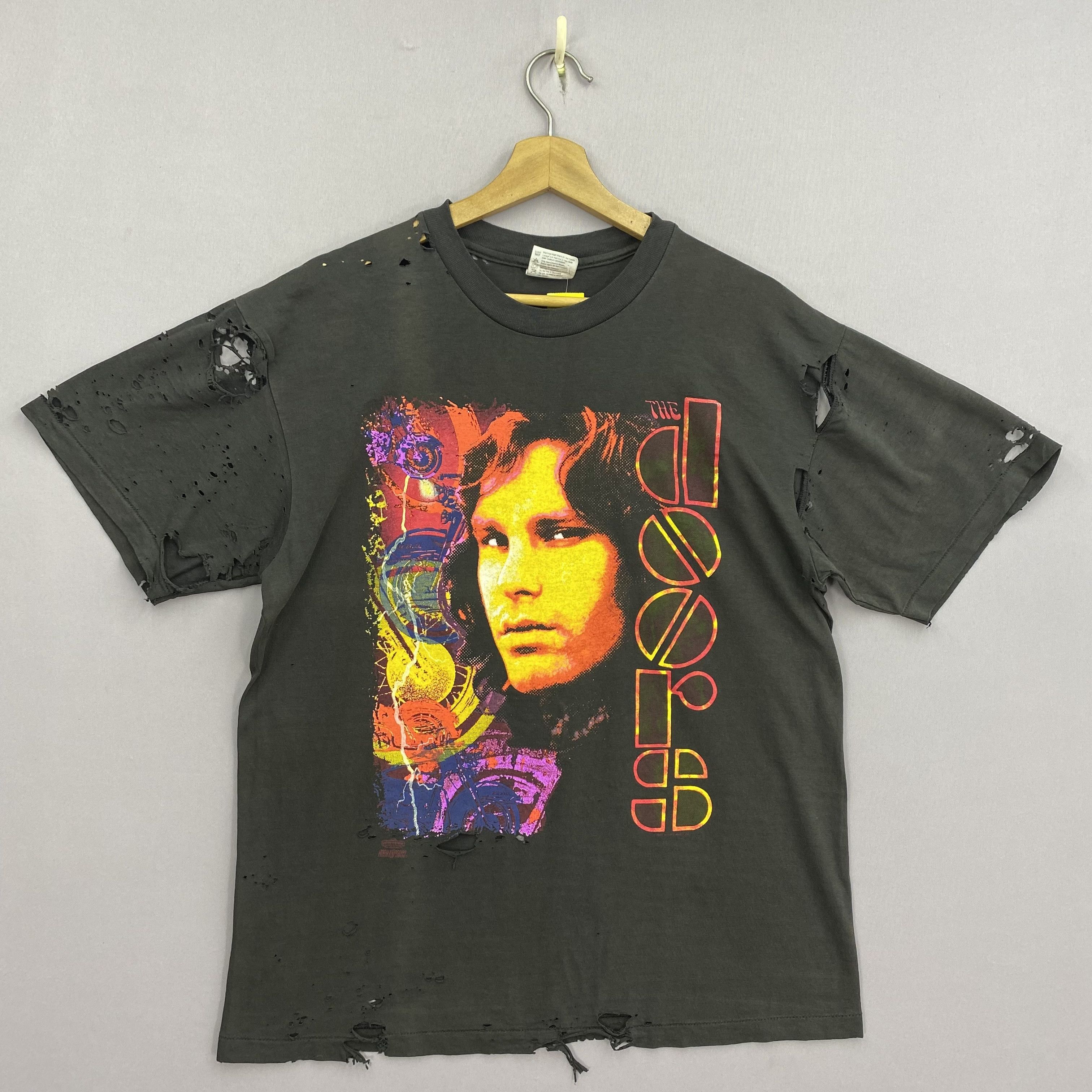 Band Tees × Vintage Vintage 90s The Doors T-Shirts Riders on the storm Tees Size US M / EU 48-50 / 2 - 1 Thumbnail