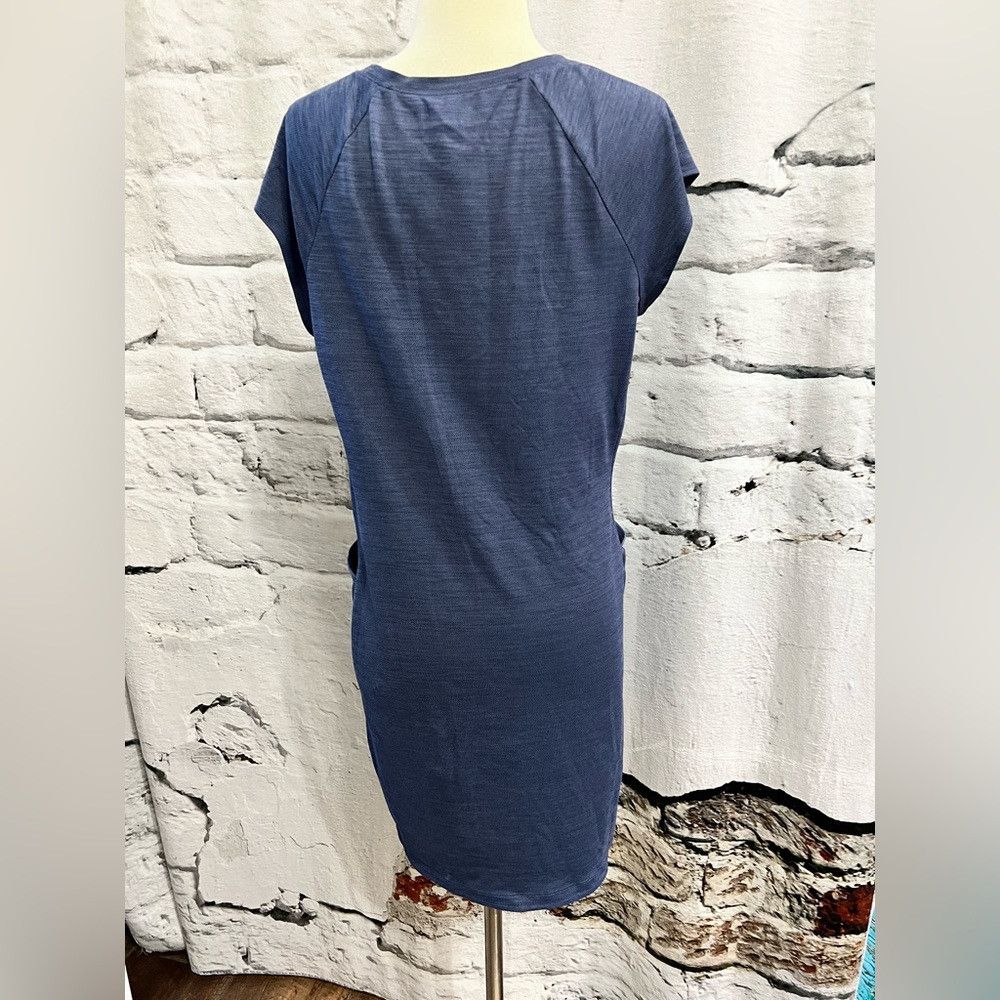 Toad&Co Toad&Co Navy Blue Casual Shift Dress Pockets Comfort Hiking Size L / US 10 / IT 46 - 3 Thumbnail