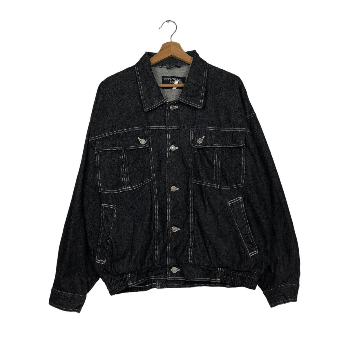 Japanese Brand 🔥VINTAGE CHORE BOMBER JACKET BORDER CARWIN ISSEY MIYAKE Size US M / EU 48-50 / 2 - 3 Thumbnail
