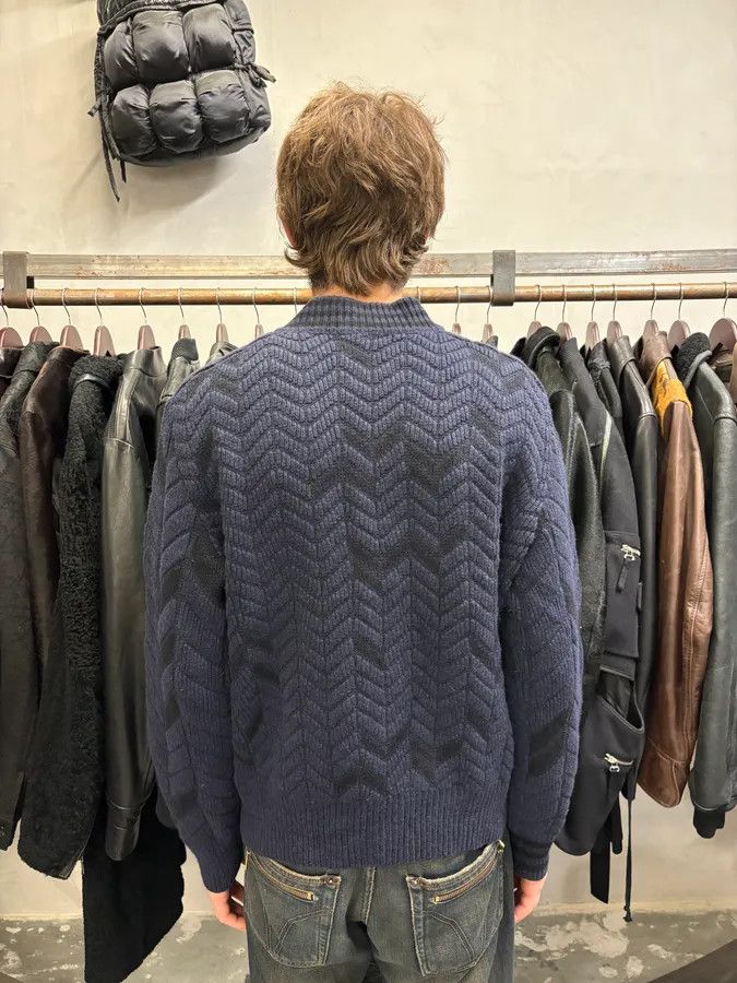 Vintage × Yohji Yamamoto Yohji Yamamoto Y3 Navy Full Zip Cardigan Size US M / EU 48-50 / 2 - 3 Thumbnail