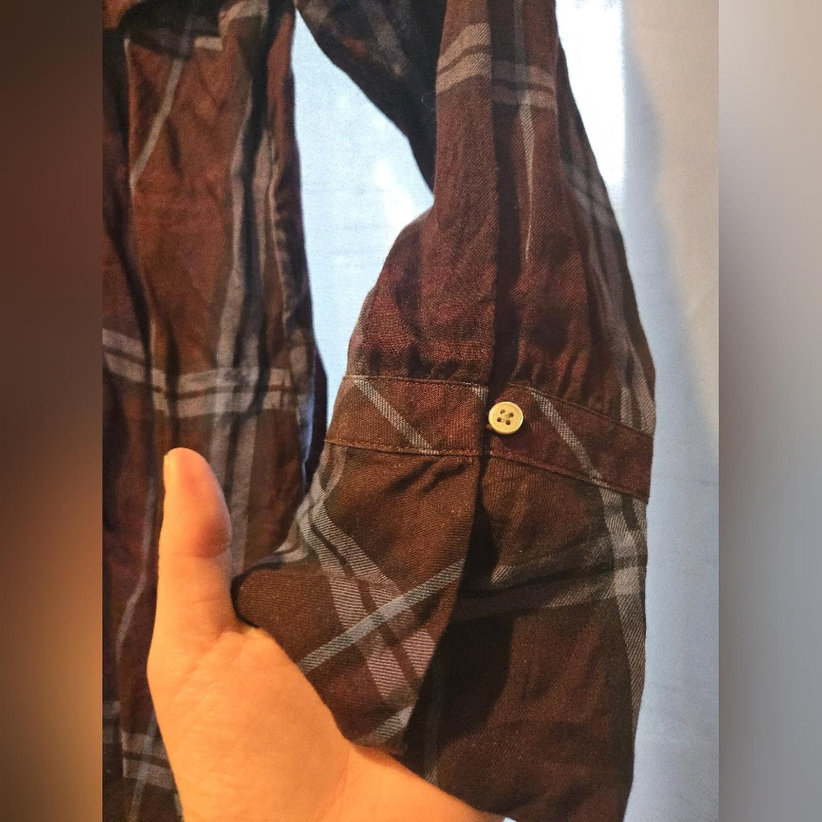 Designer Loft Plaid Blouse Size M / US 6-8 / IT 42-44 - 3 Thumbnail