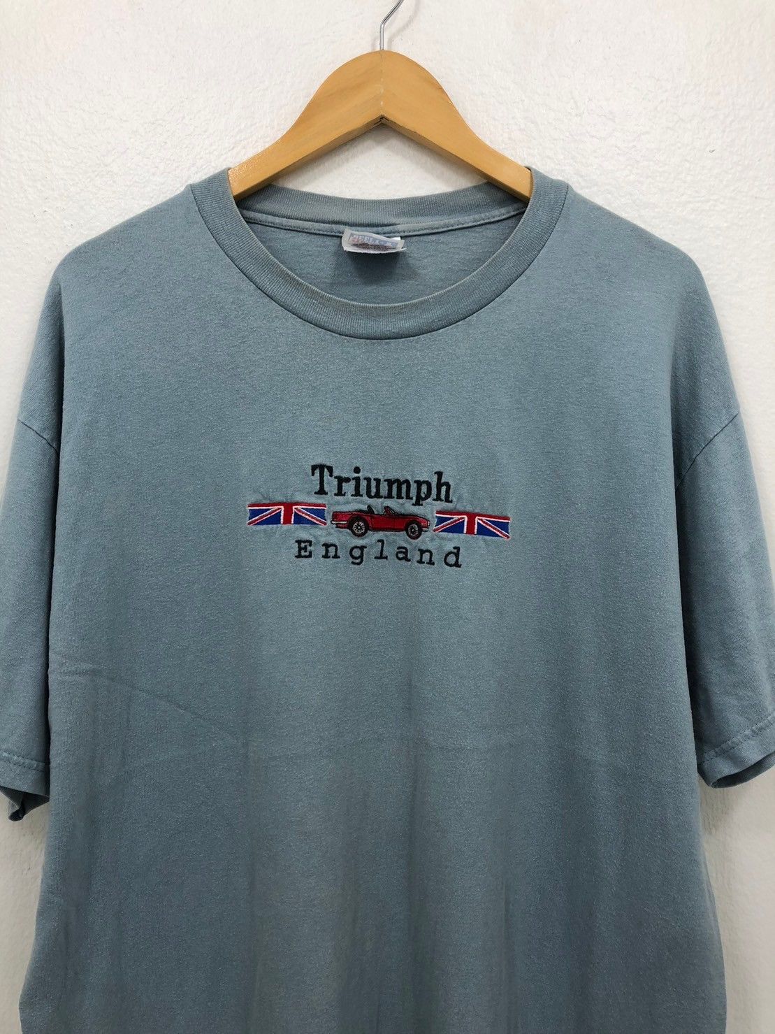 Vintage Vintage Triumph Motorcycles Racing Shirt Embroidered BN Size US XL / EU 56 / 4 - 1 Thumbnail