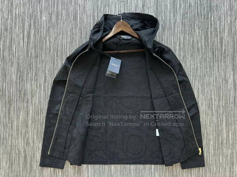 Versace Versace Baroque dark pattern men's coat Size US XXL / EU 58 / 5 - 5 Thumbnail