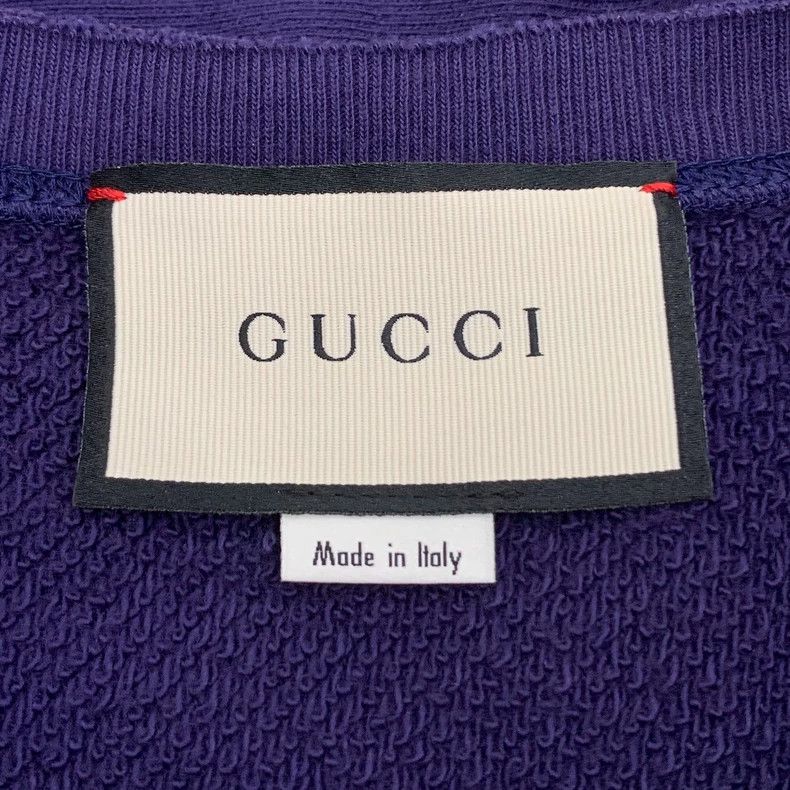 Gucci Gucci Dark purple sequin flying saucer cotton round-neck lo Size US S / EU 44-46 / 1 - 5 Thumbnail