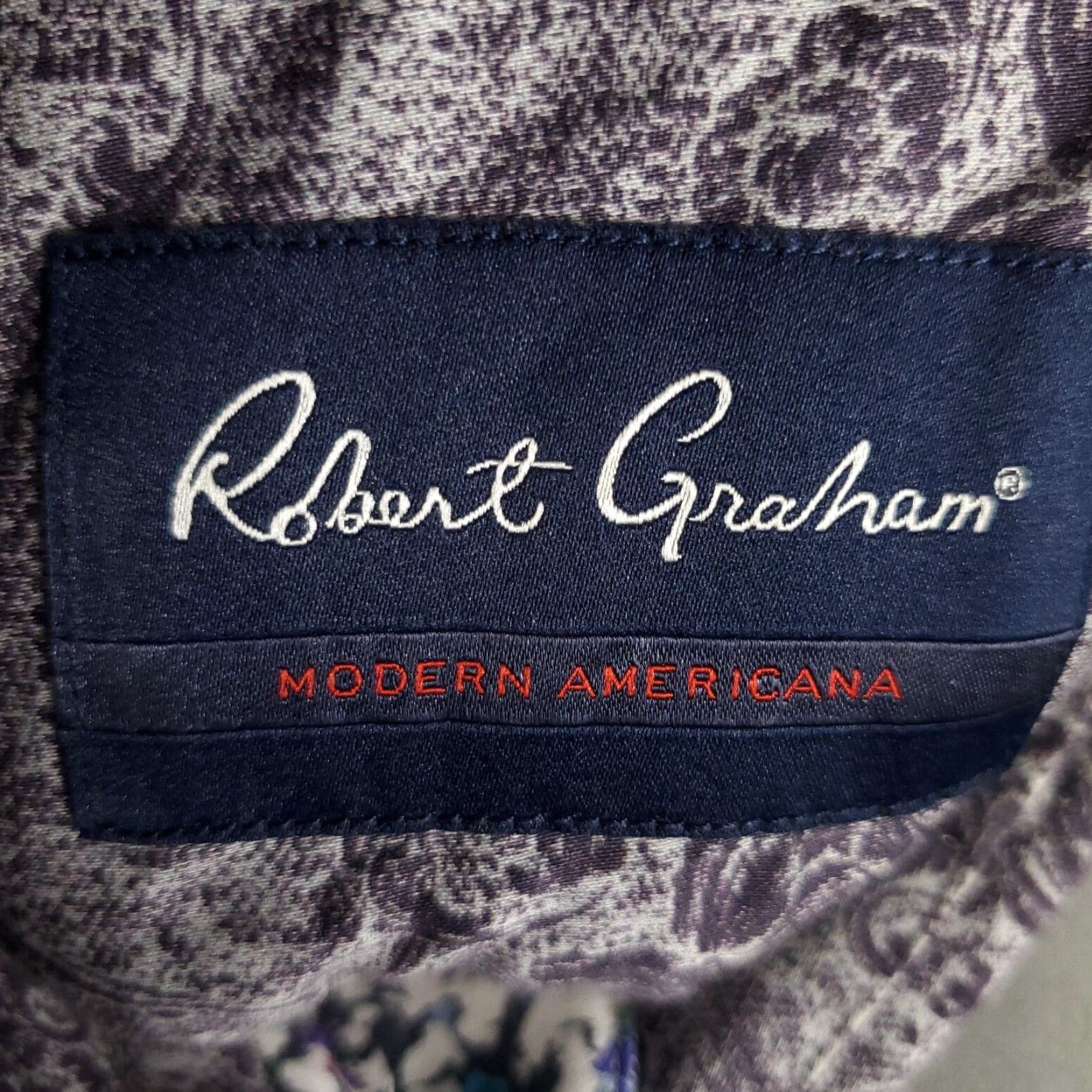Robert Graham VINTAGE Robert Graham Shirt Mens XL Short Sleeve Button Up Floral Woven Cotton Casual Elegant Size US XL / EU 56 / 4 - 6 Thumbnail