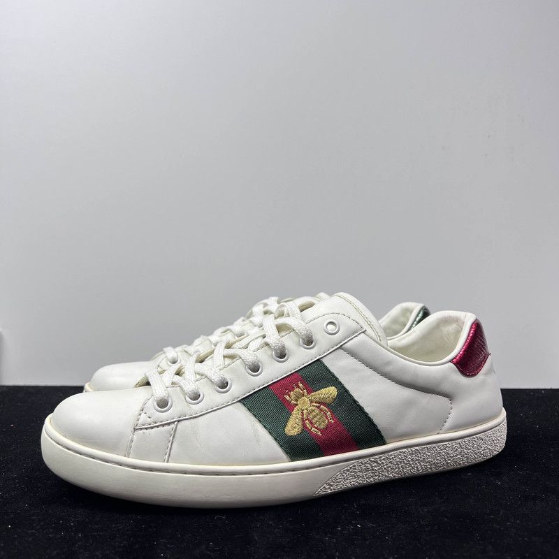 Gucci Gucci Ace Leather Fashion Sneakers for Men 0079 Size US 8.5 / EU 41-42 - 1 Thumbnail