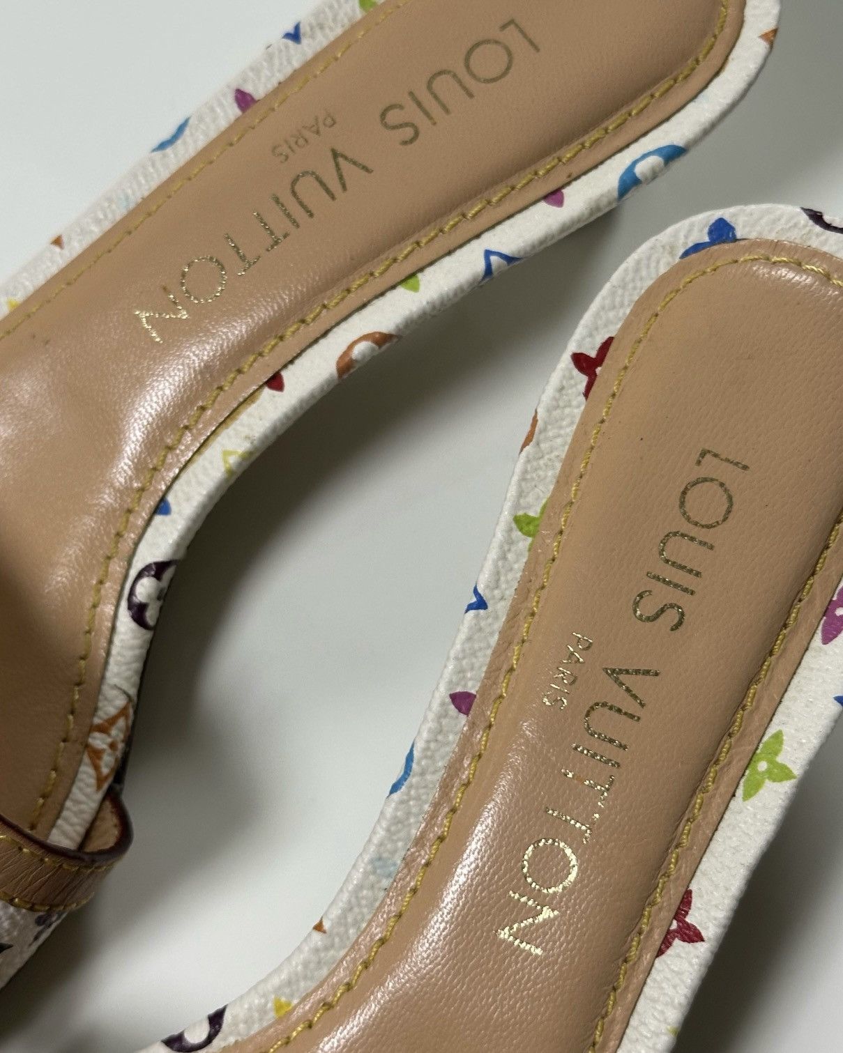 Louis Vuitton LOUIS VUITTON Monogram Leather Sandals Size US 5 / IT 35 - 6 Thumbnail