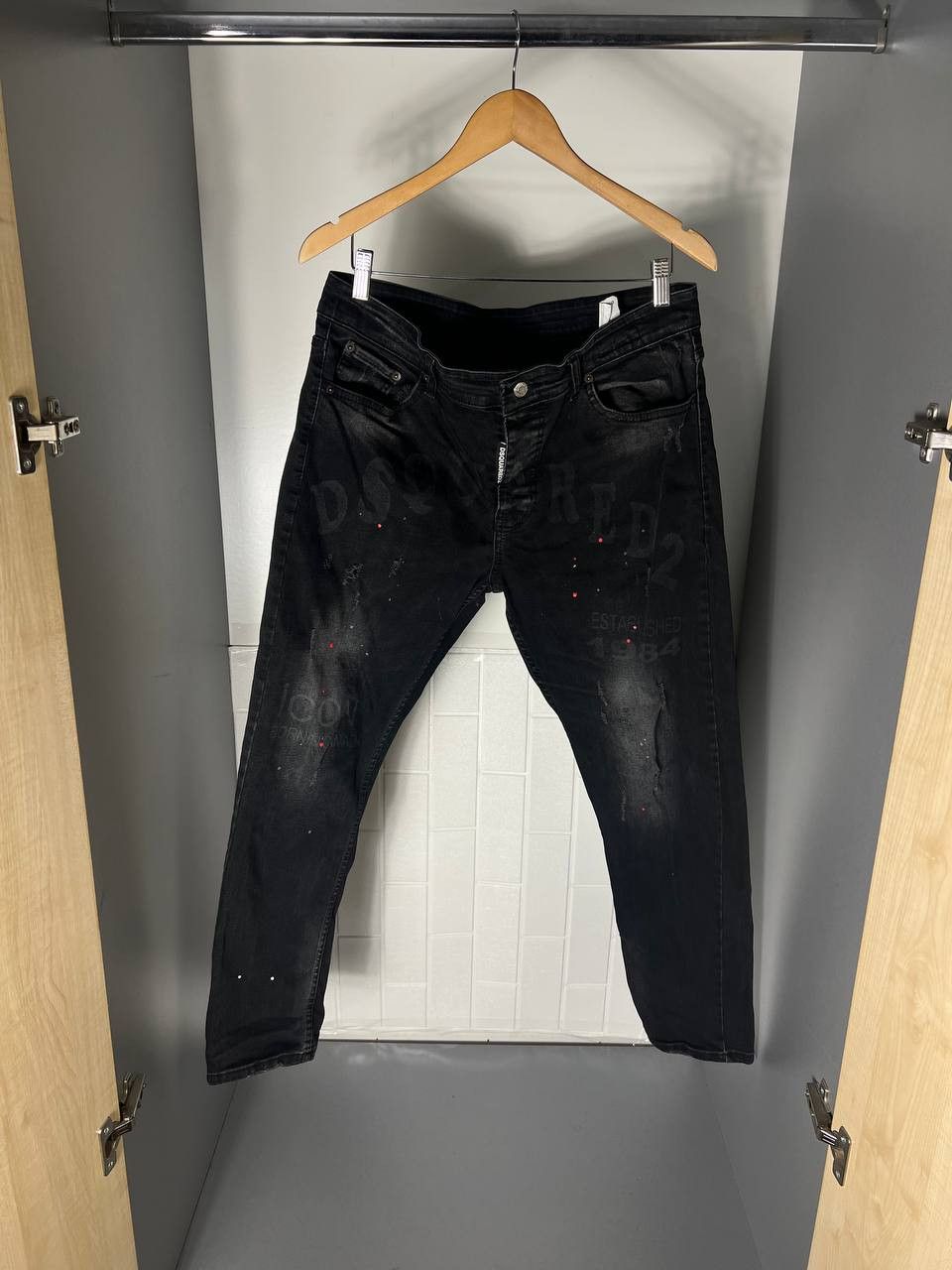 Vintage VERY RARE DSQUARED2 ITALIAN DESIGNER DENIM JEANS JAPANESE Size US 36 / EU 52 - 1 Thumbnail