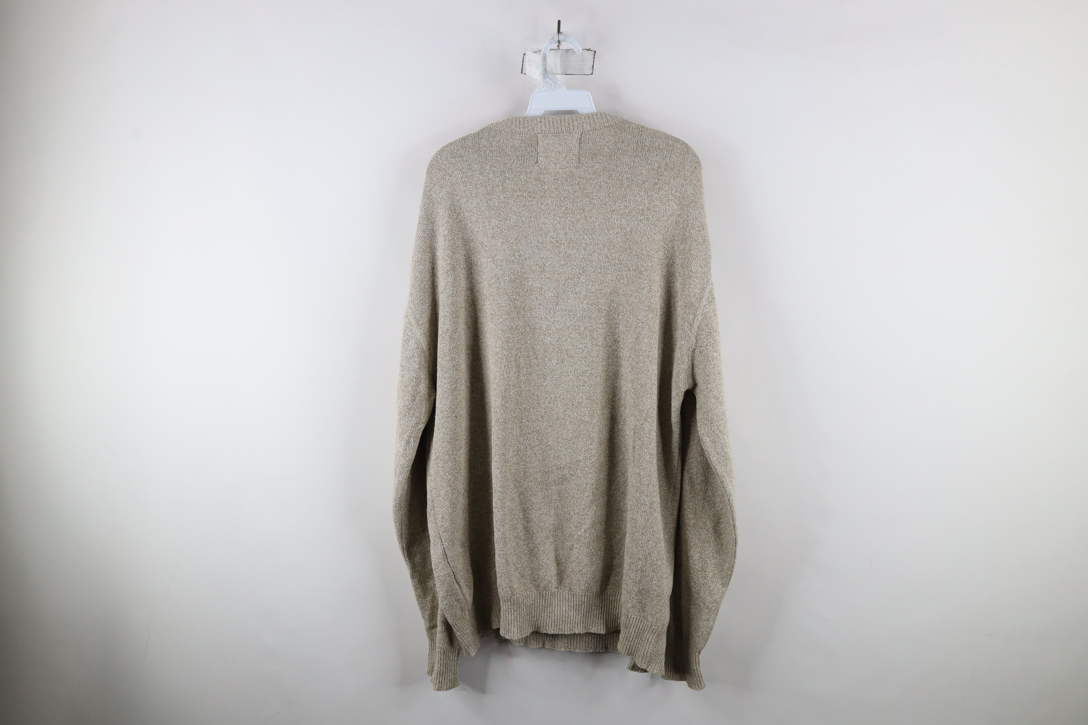 Vintage × Woolrich Woolen Mills Vintage 90s Woolrich Knit Crewneck Sweater Oatmeal Brown Size US XL / EU 56 / 4 - 7 Thumbnail