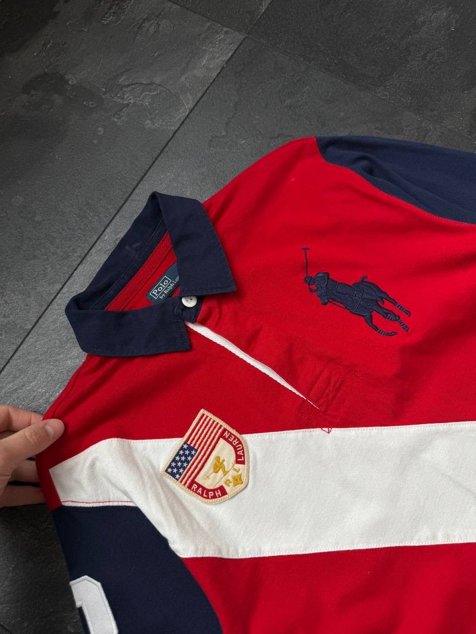 Polo Ralph Lauren Vintage Polo Ralph Lauren USA Big logo 3 long sleeve Size US S / EU 44-46 / 1 - 3 Thumbnail