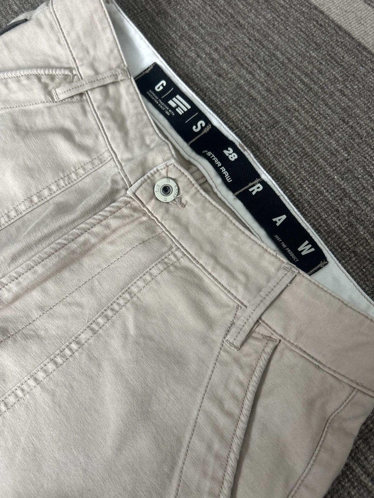 G-Star G-Star Raw Banana Bow Leg Pants Denim Beige Size US 28 / EU 44 - 4 Thumbnail