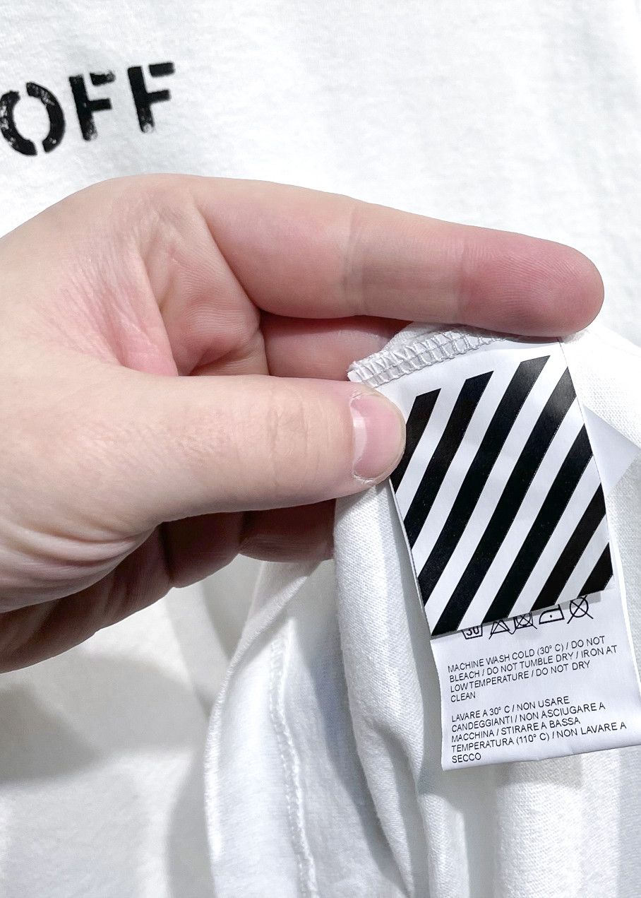 Off-White Off-white White Paint Brushed Heavy Duty Tee Size US M / EU 48-50 / 2 - 7 Thumbnail