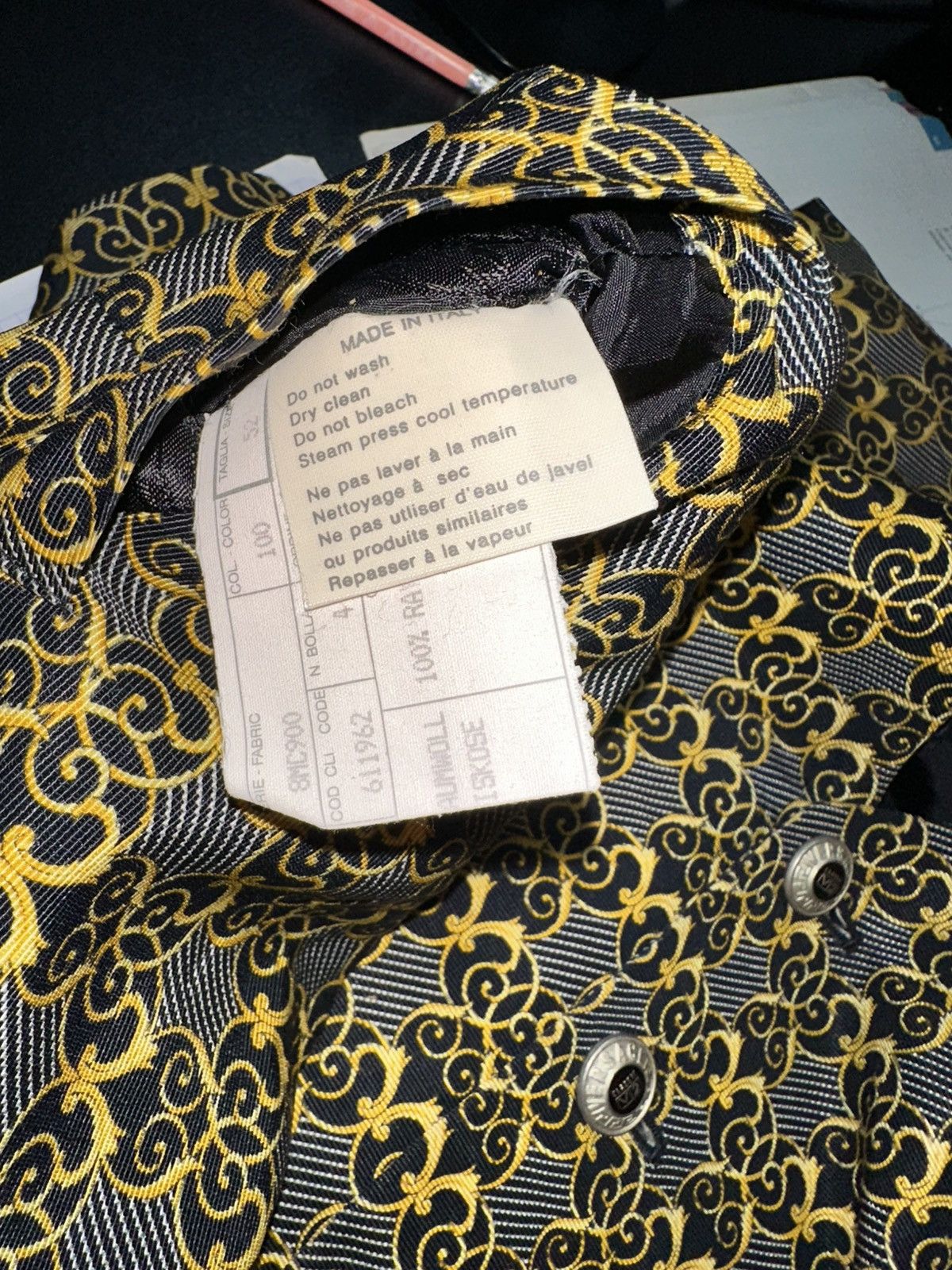 Versace × Vintage Versace Medusa vintage suit vest Size 52S - 10 Thumbnail