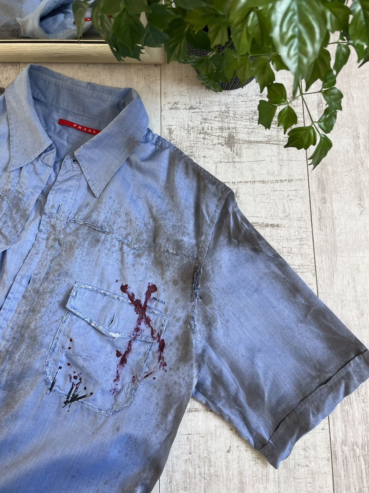Prada × Vintage 💥RARE💥Prada Vintage Shirts Button Up Archive/Custom Tablet Size US M / EU 48-50 / 2 - 9 Thumbnail