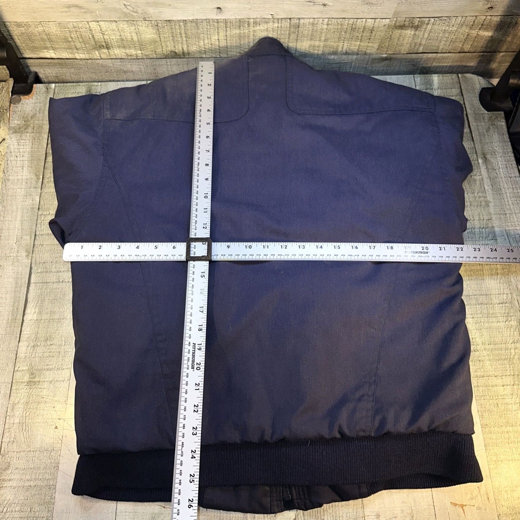 Vintage Preslow Original Sherpa Lined Work Jacket 42 Navy Blue Mexico Vintage Retro Jacket Mens Regular Size 42 Size US XS / EU 42 / 0 - 6 Thumbnail