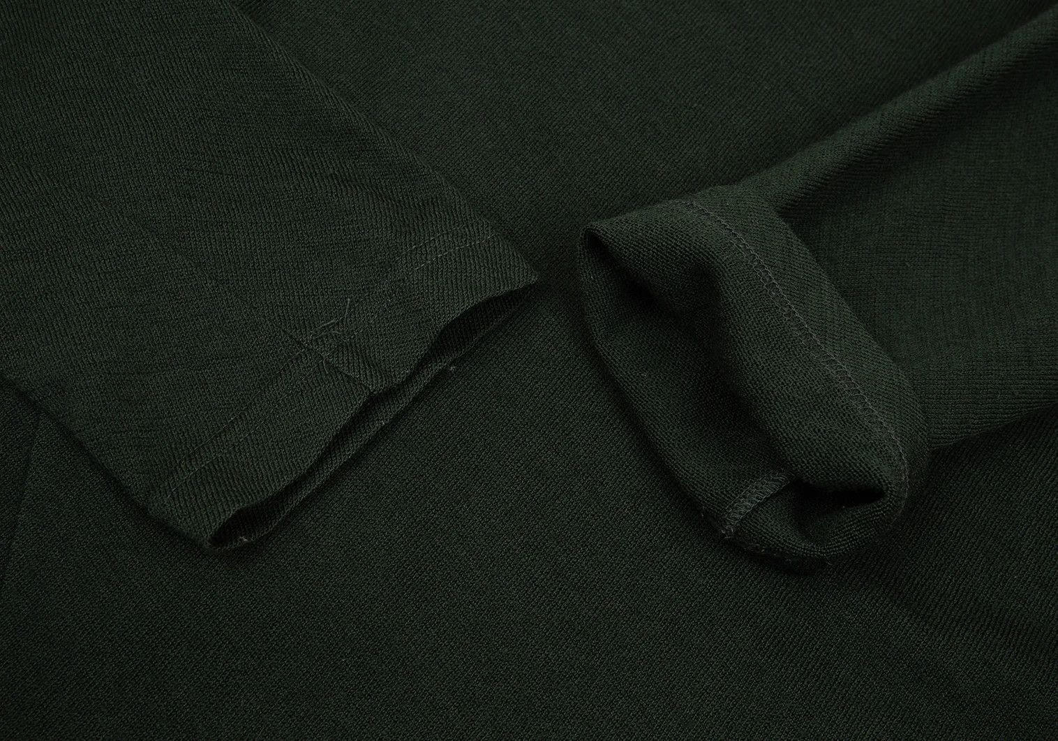 Comme des Garcons Homme Plus Wool Basic Knit Sweater in Deep Green, Size M Size US M / EU 48-50 / 2 - 5 Thumbnail