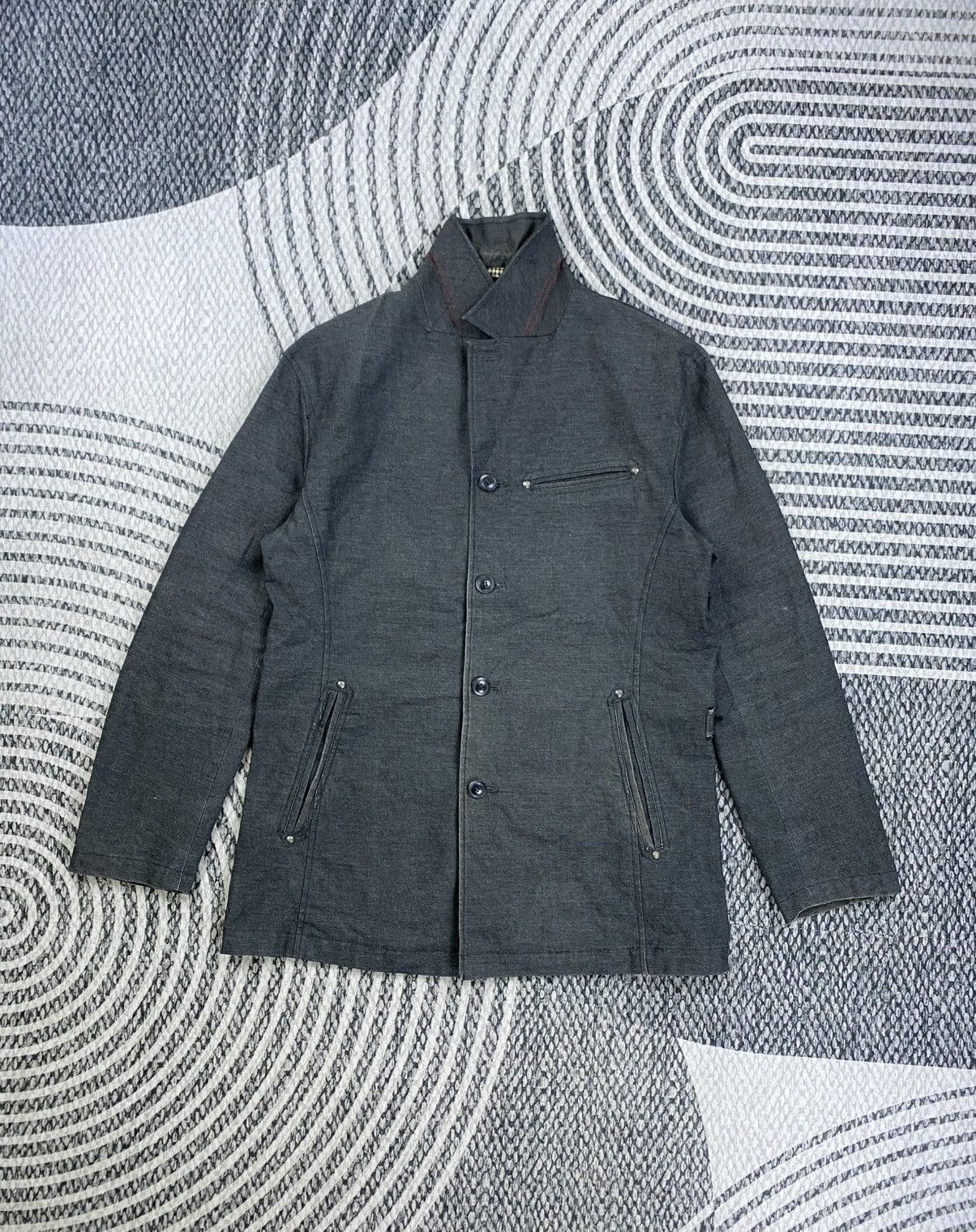 Japanese Brand Vintage Elle Homme Fullbutton Designed Blazer Coat Jacket Size US M / EU 48-50 / 2 - 5 Thumbnail