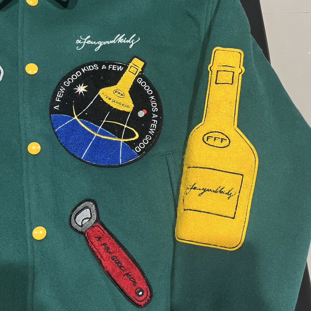 Japanese Brand A FEW GOOD KIDS ROCKET COLLEGE JACKET Size US L / EU 52-54 / 3 - 11 Thumbnail