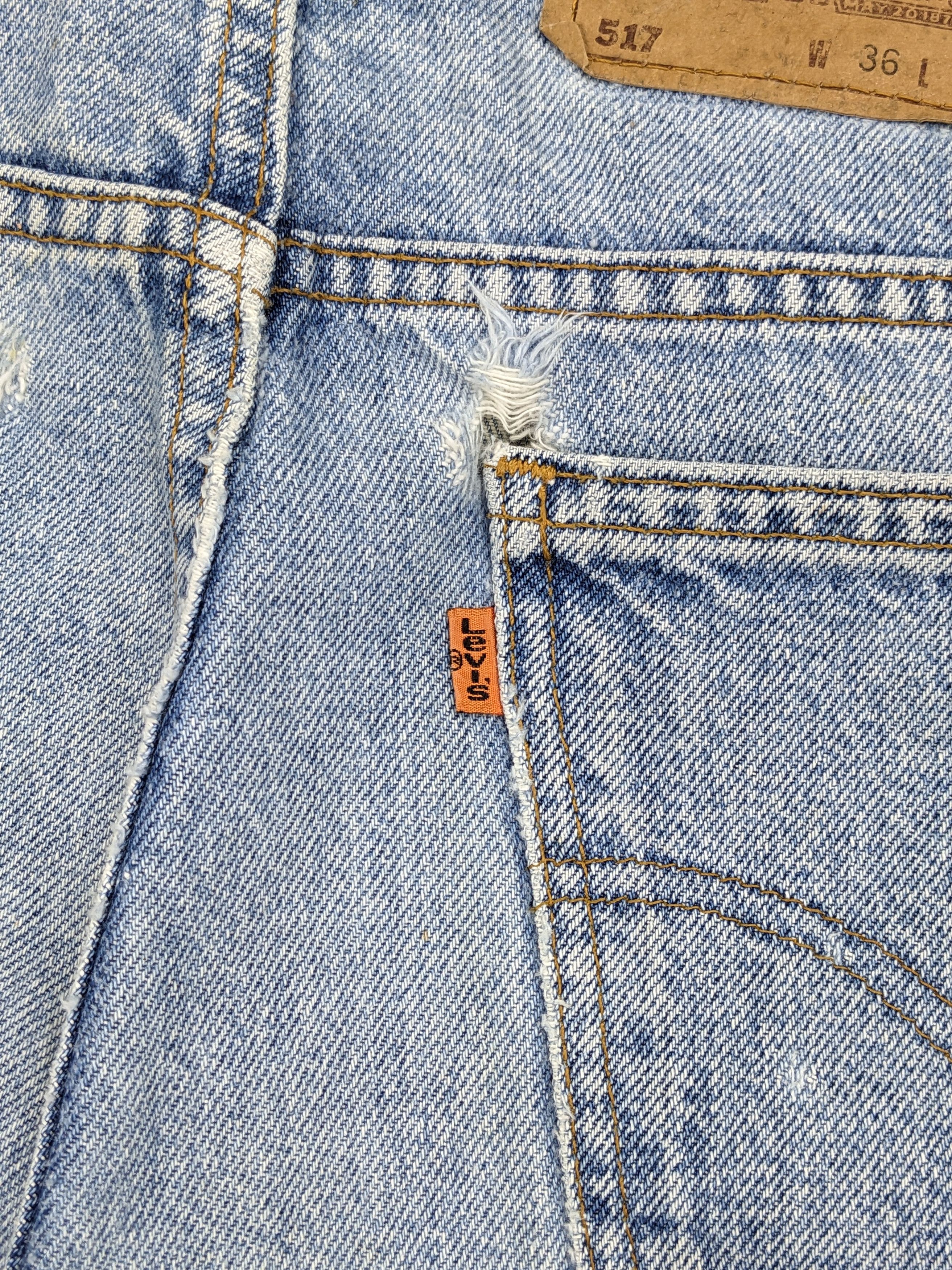 Levi's Vintage 90s Levis 517 Altered Bootcut Jeans DJ0024Z Size US 35 - 6 Thumbnail