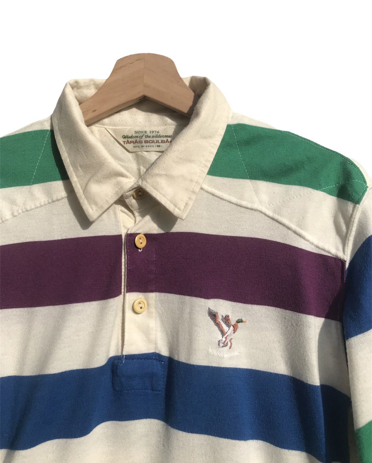 Asics × Japanese Brand × Vintage Vintage Taras Boulba MFD. by Asics Light Rugby Shirt Size US M / EU 48-50 / 2 - 4 Thumbnail