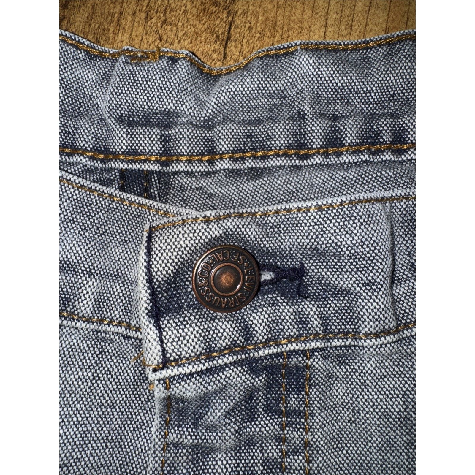 Levi's × Vintage Vintage Levi’s 505 Jeans Made in USA Gray Zip Fly Orange Tab Size US 34 / EU 50 - 4 Thumbnail