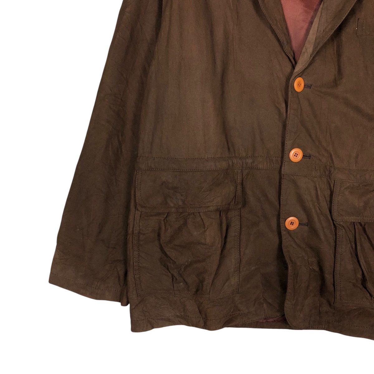 Japanese Brand 📌Vtg Genuine Leather Jacket Sette Arcobaleno Issey Miyake Size US M / EU 48-50 / 2 - 5 Thumbnail
