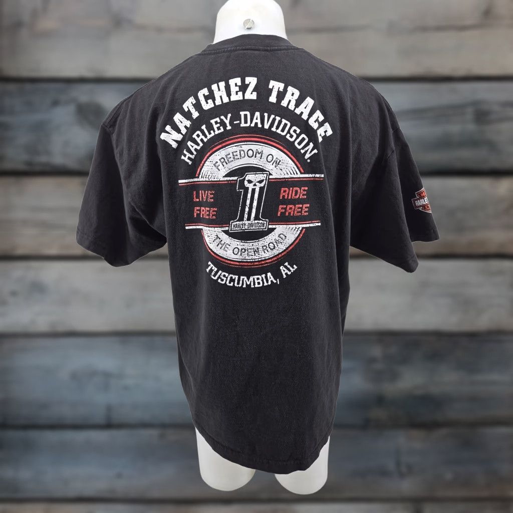 Harley Davidson Harley-Davidson Shirt Mens 2XL Black Natchez Trace Tuscumbia AL 2XL Size US XXL / EU 58 / 5 - 1 Thumbnail